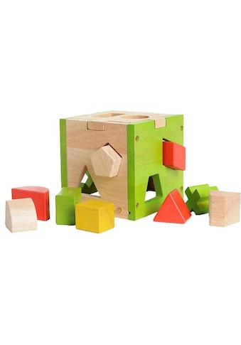 EverEarth® Steckspielzeug »Sortierwürfel«, mit 12 Holzförmchen, FSC®-Holz aus... kaufen