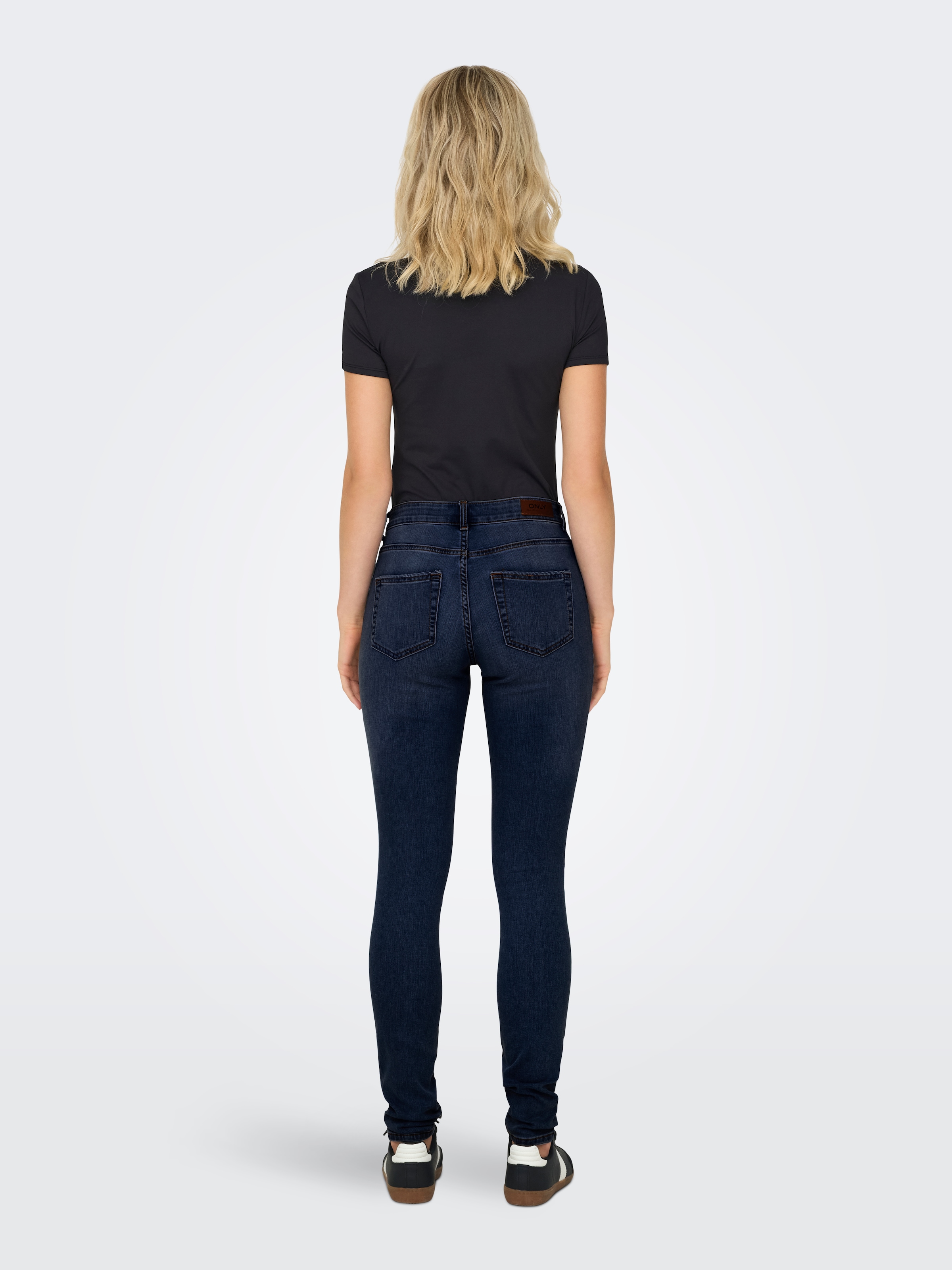 ONLY Skinny-fit-Jeans »ONLHUSH MID SK VIS BUTTON DNM BOX X«