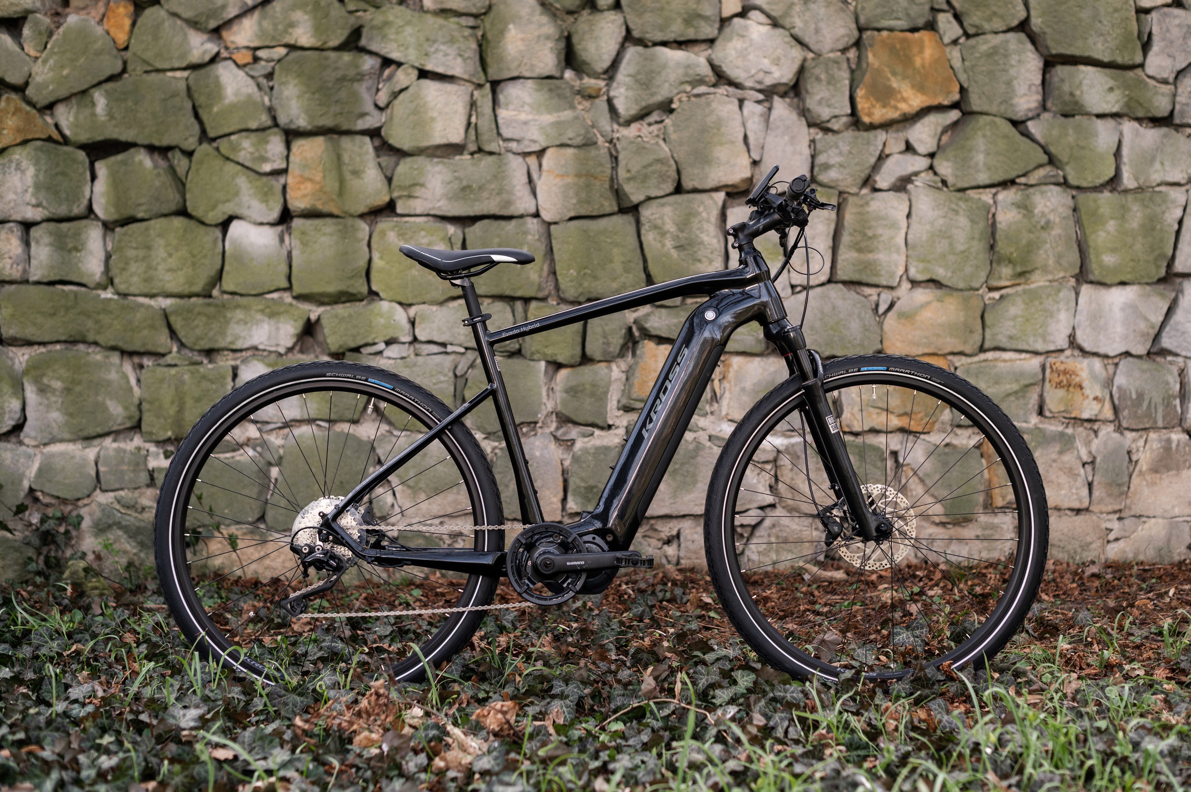 Kross E-Bike »E-Crossrad Evado Hybrid 6.0 28 Zoll schwarz«, 10 Gang, Shimano, DEORE XT T8000, Mittelmotor 250 W