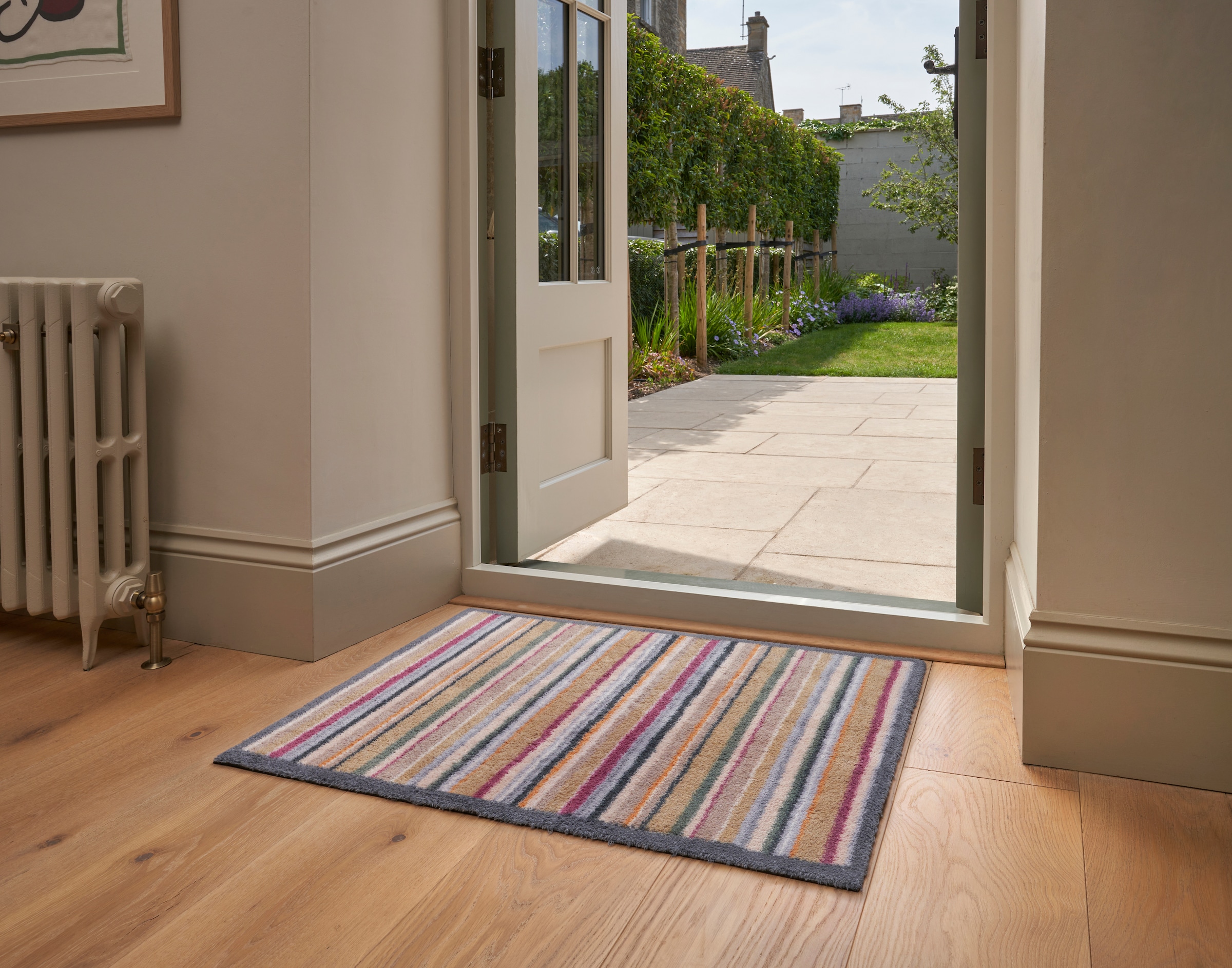 Turtle Mat Fußmatte »Muted Stripe« rechteckig 9 mm Höhe