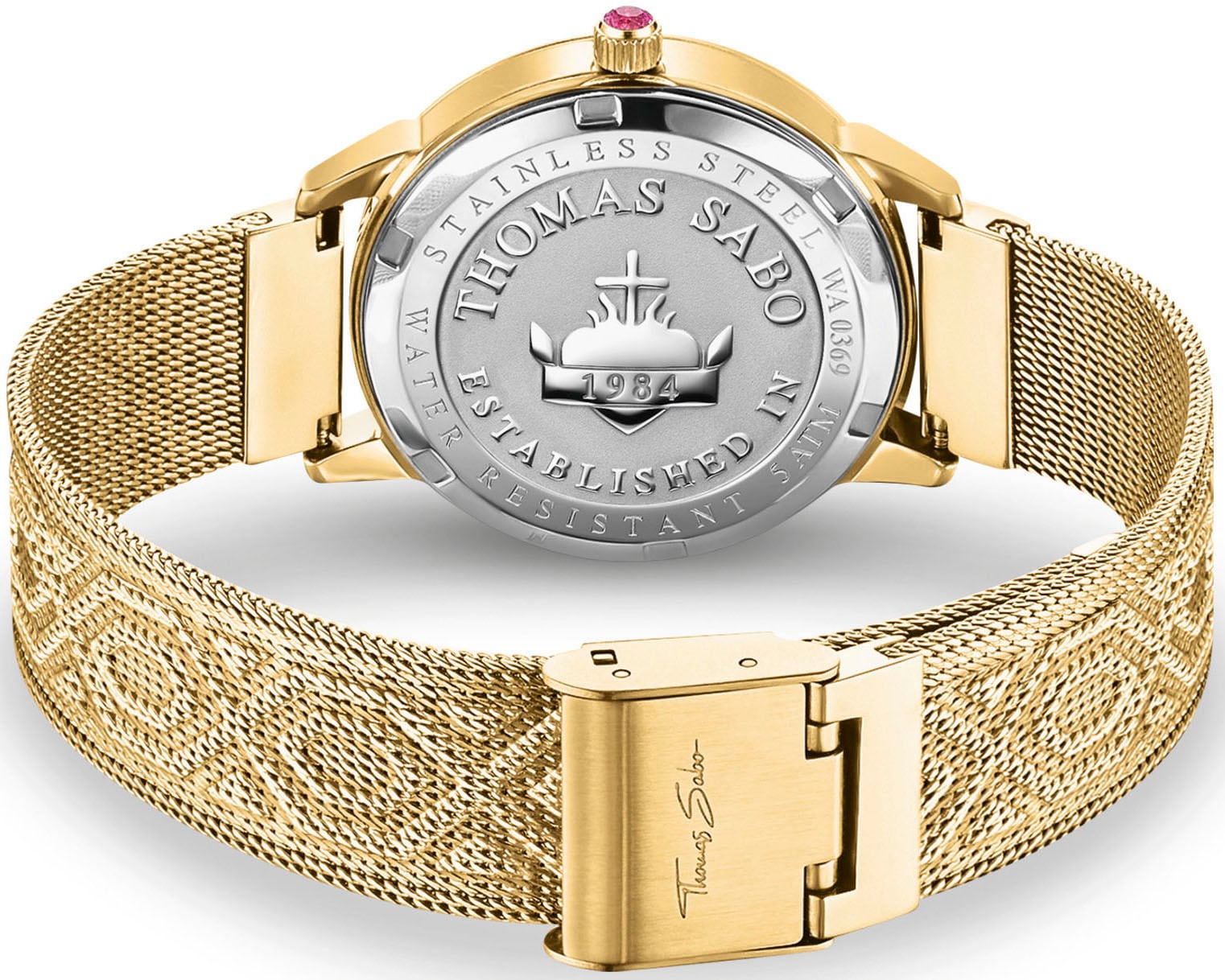 THOMAS SABO Quarzuhr »KALEIDOSKOP LIBELLE«, Damenuhr, Armbanduhr, Schmucksteine, Libellen, Edelstahl