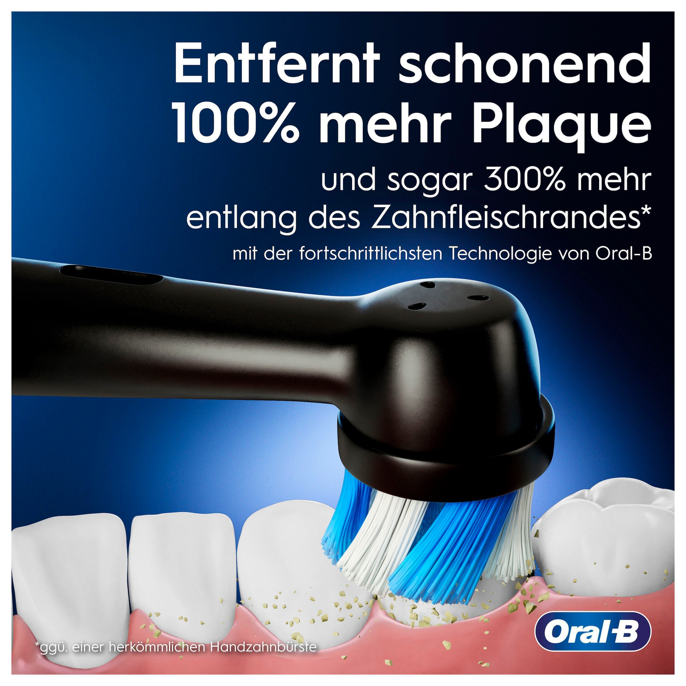 Oral-B Elektrische Zahnbürste »iO 9«, 2 St. Aufsteckbürsten, mit Magnet-Technologie, 7 Putzmodi, Farbdisplay & Lade-Reiseetui