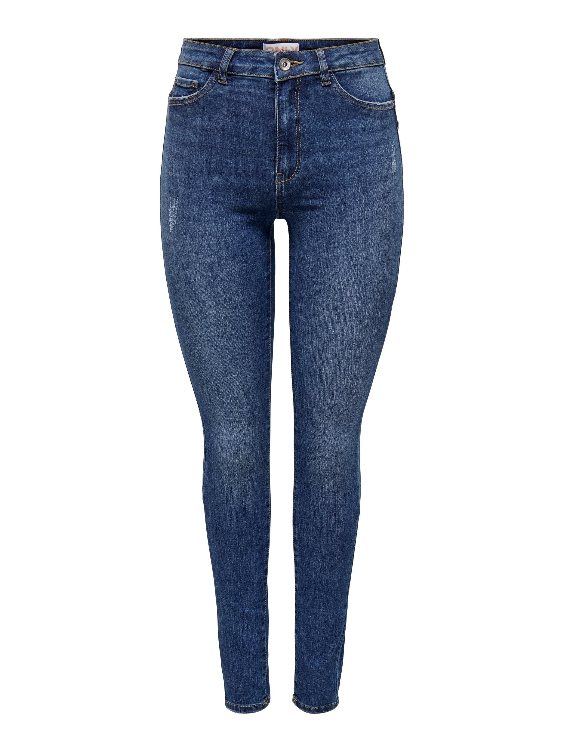 ONLY Skinny-fit-Jeans »ONLROSE – Skinny-Jeans mit hoher Taille und modischer Waschung«, skinny fit, modisch, Denim, Baumwollmischung