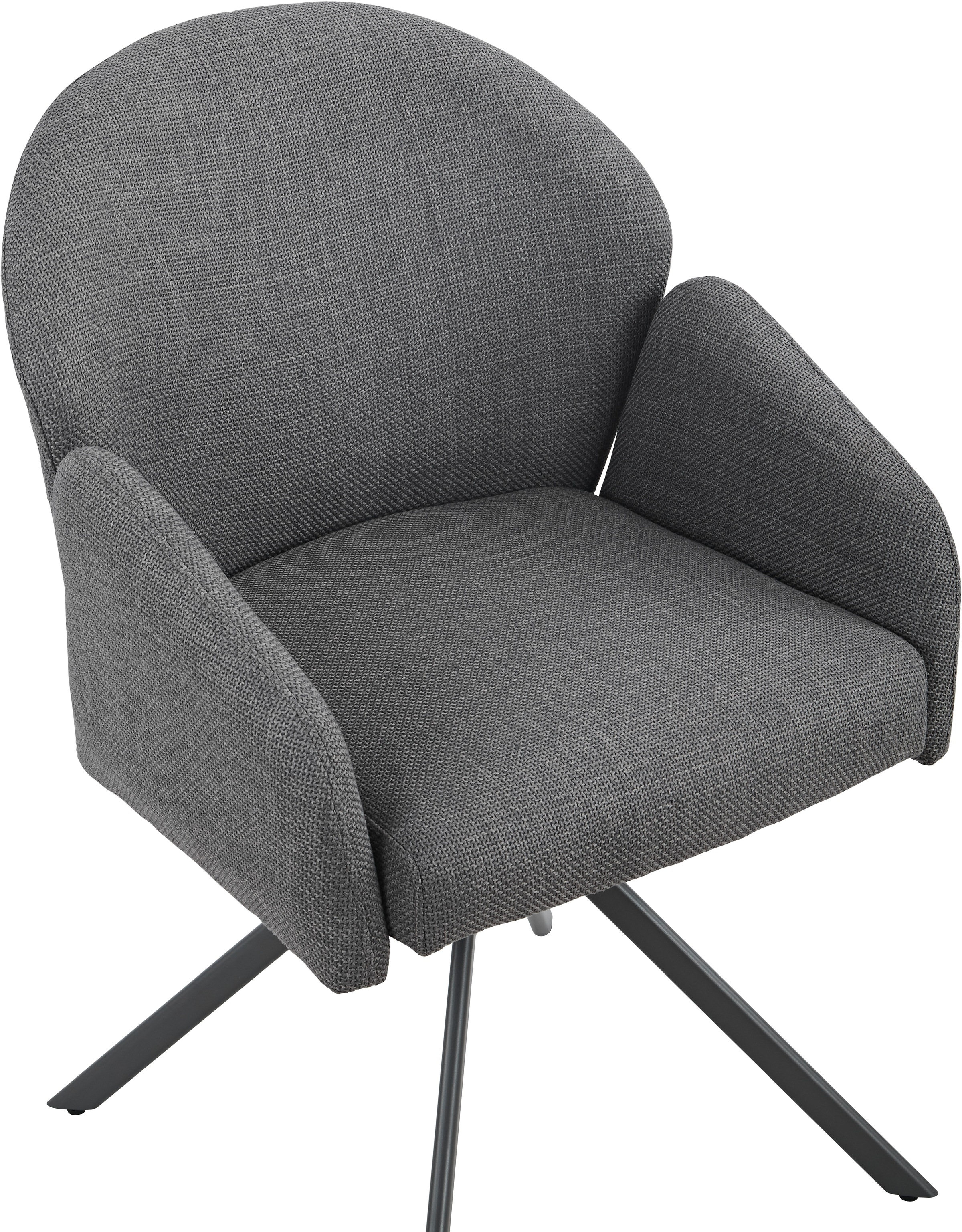 HELA Armlehnstuhl »HOLLY« (Set) 2 Stk.360° drehbar, Armlehnen, Gestell angepasst, Swing Back Komfortrücken