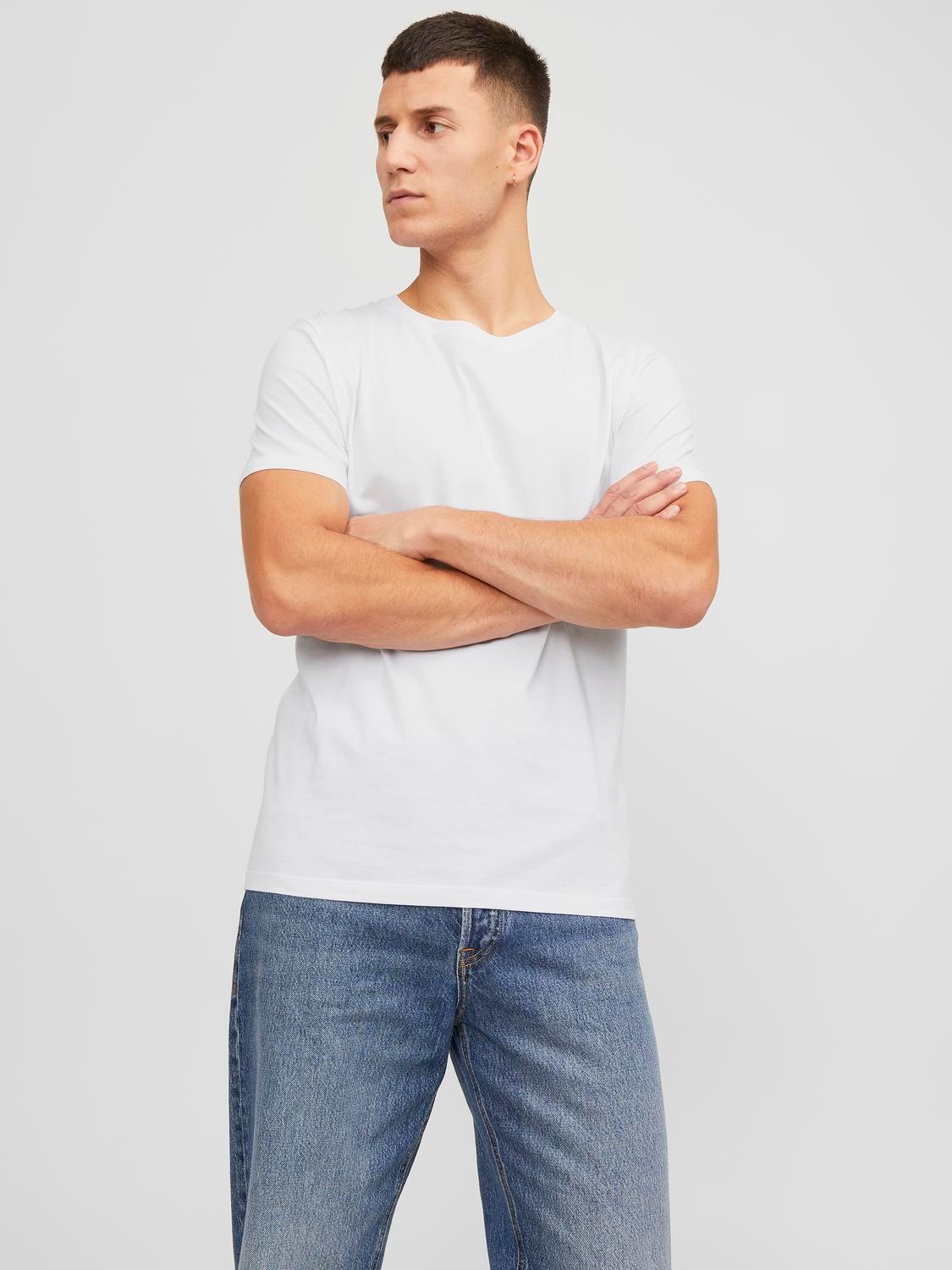 Jack & Jones T-Shirt »ORGANIC BASIC TEE«, (Packung, 5 tlg., 5er-Pack)