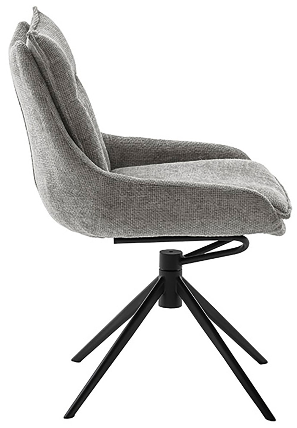MCA furniture Esszimmerstuhl, Strukturstoff, (2er-Set), drehbar 360°, Dreh- & Schwingfunktion, Belastbarkeit 120 kg