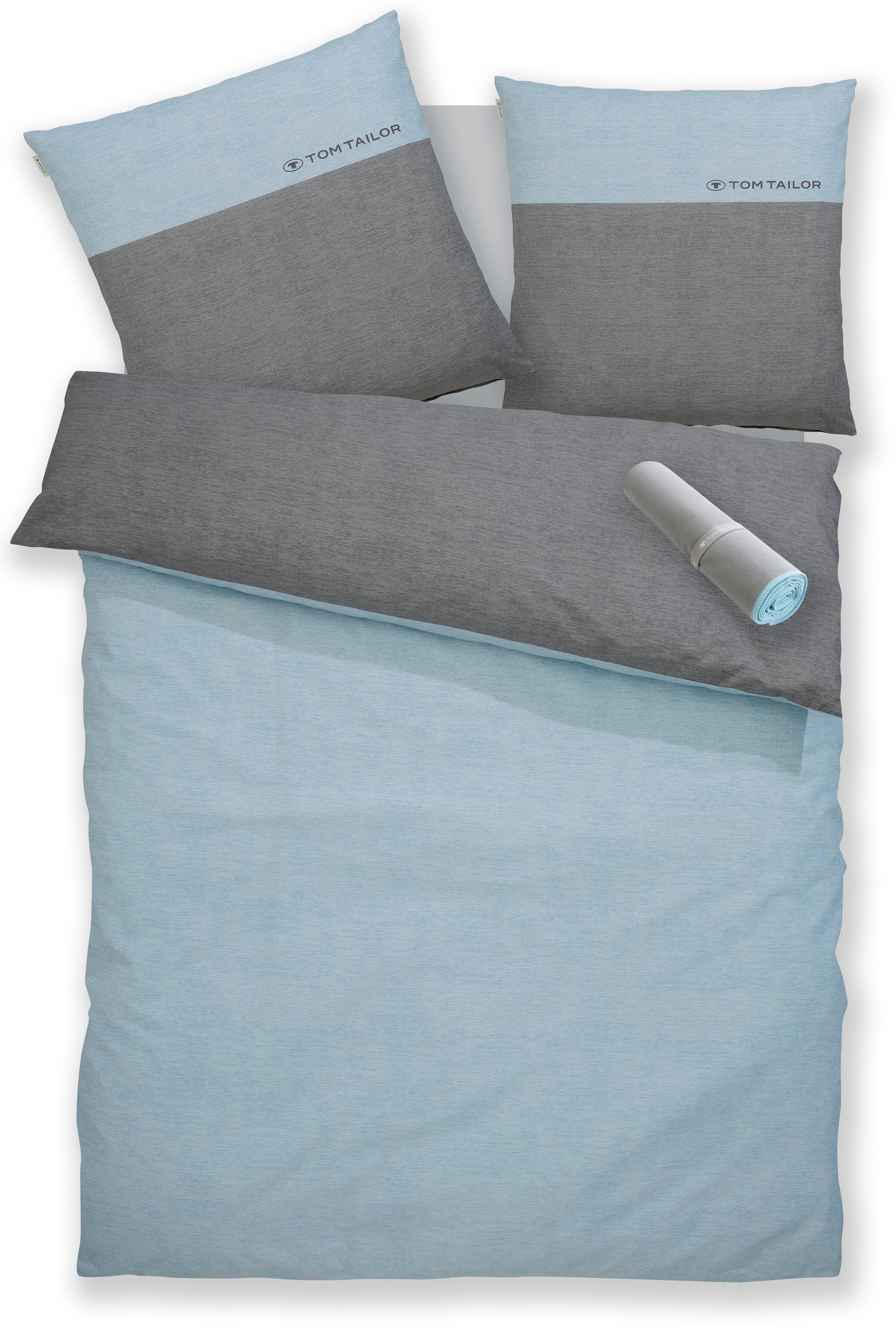 TOM TAILOR HOME Bettwäsche »Henry«, Bettwäsche aus Baumwolle, mit GRATIS-Zugabe: Sporthandtuch