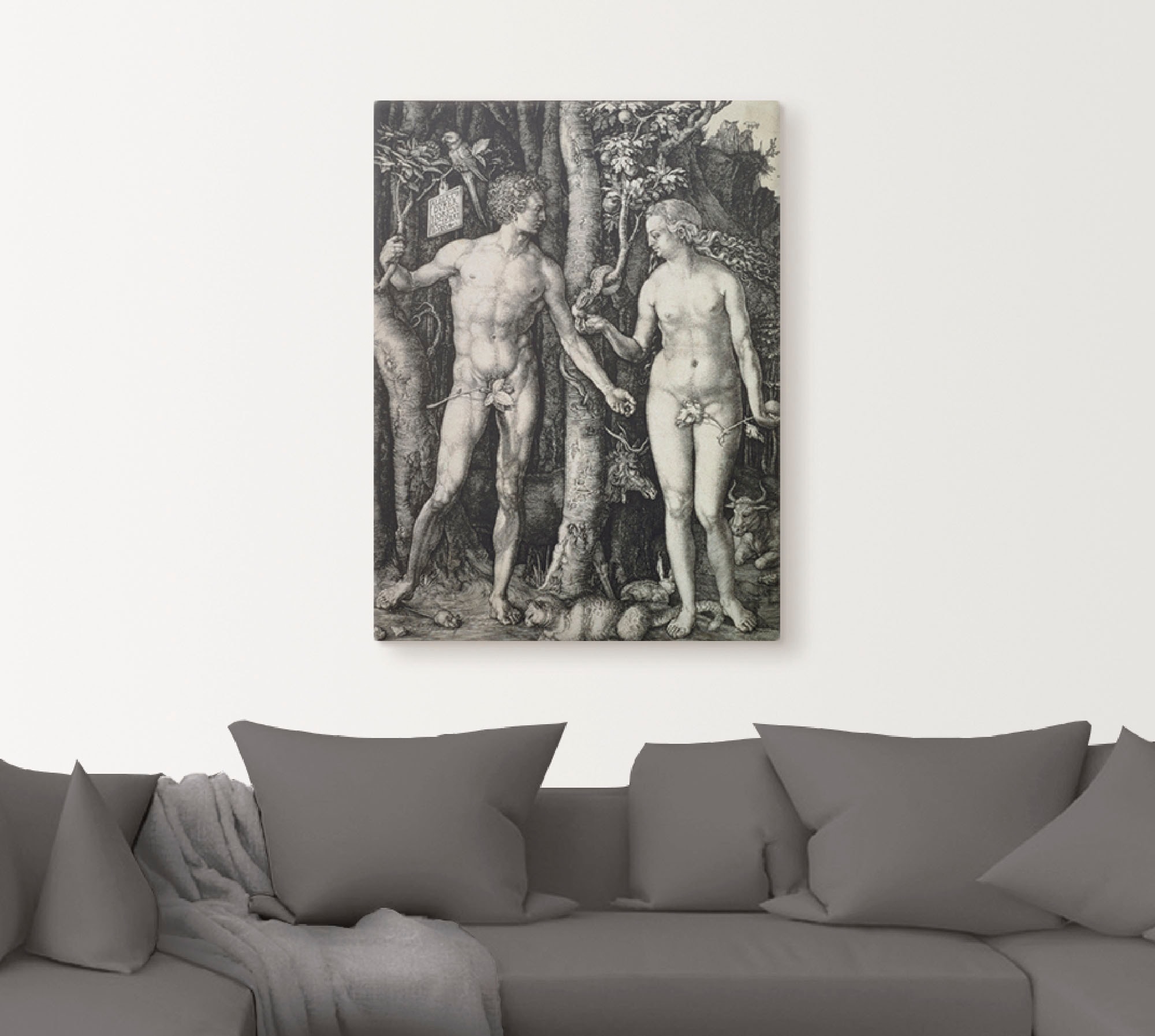 Artland Wandbild »Adam und Eva. 1504«, Religion, (1 St.), als Leinwandbild, günstig online kaufen