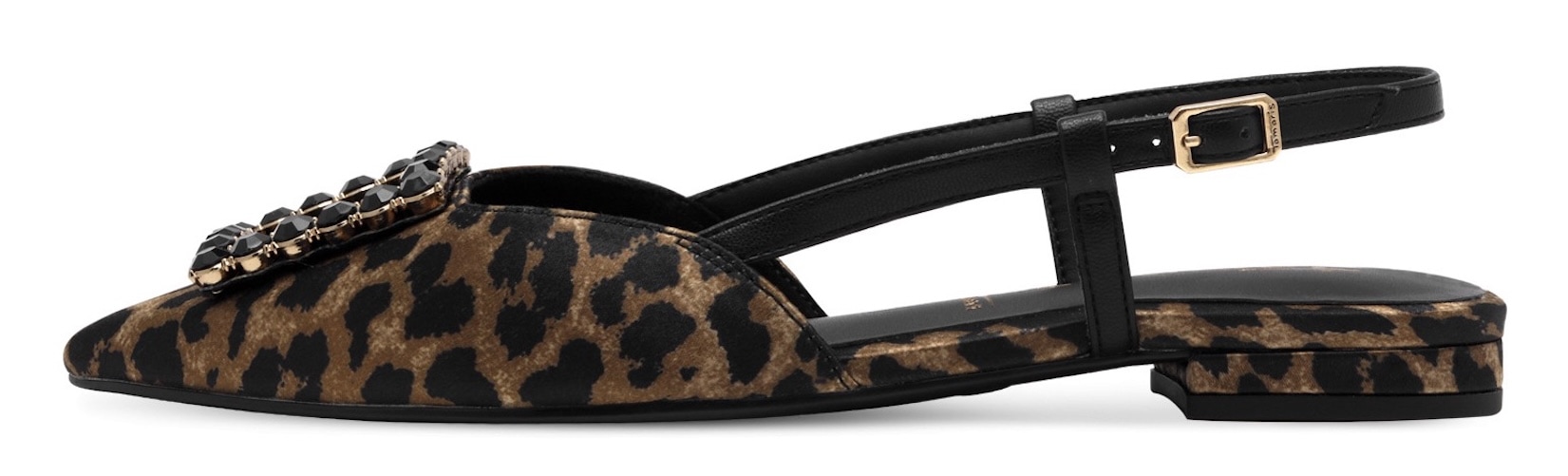 Tamaris Slingpumps, Blockabsatz, Sommerschuh mit schickem Schmuckelement