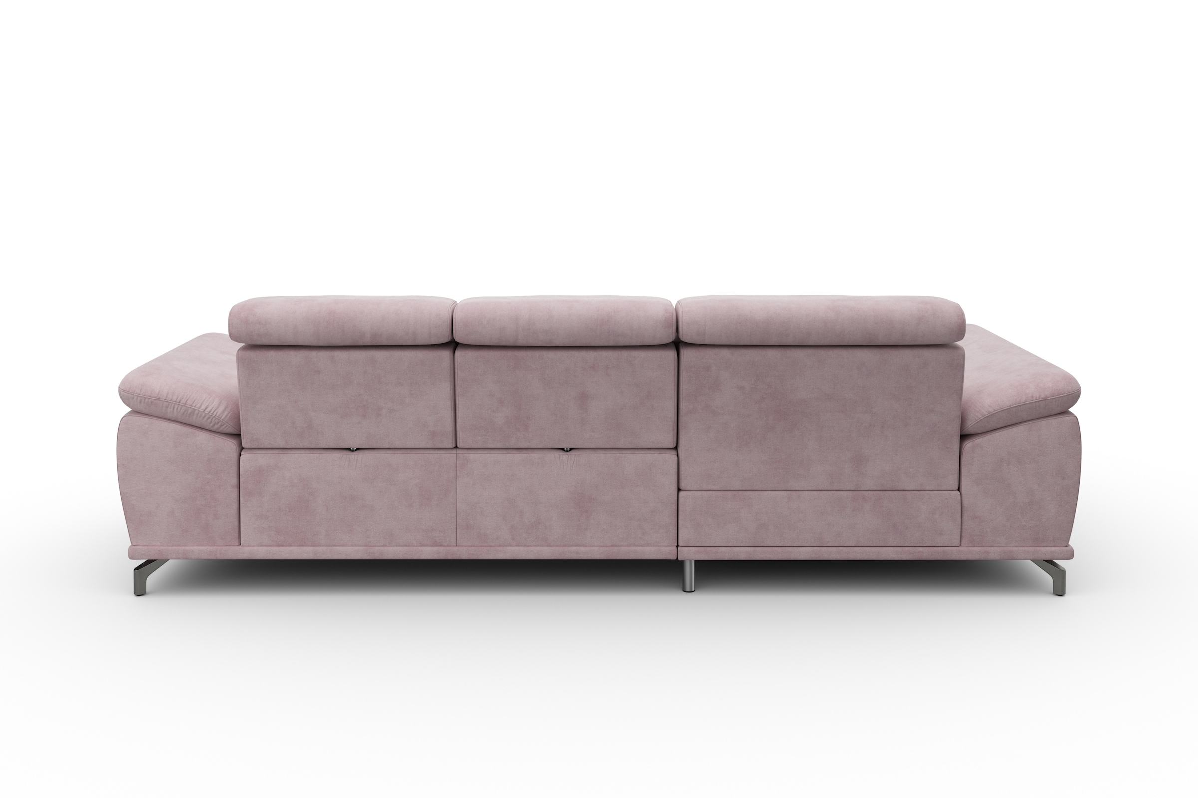 sit&more Ecksofa »Cabrio L-Form, mit Sitztiefenverstellung, Arm- und Kopfteilverstellung«, 2 Nierenkissen, Federkern, optional Bettfunktion und Stauraum