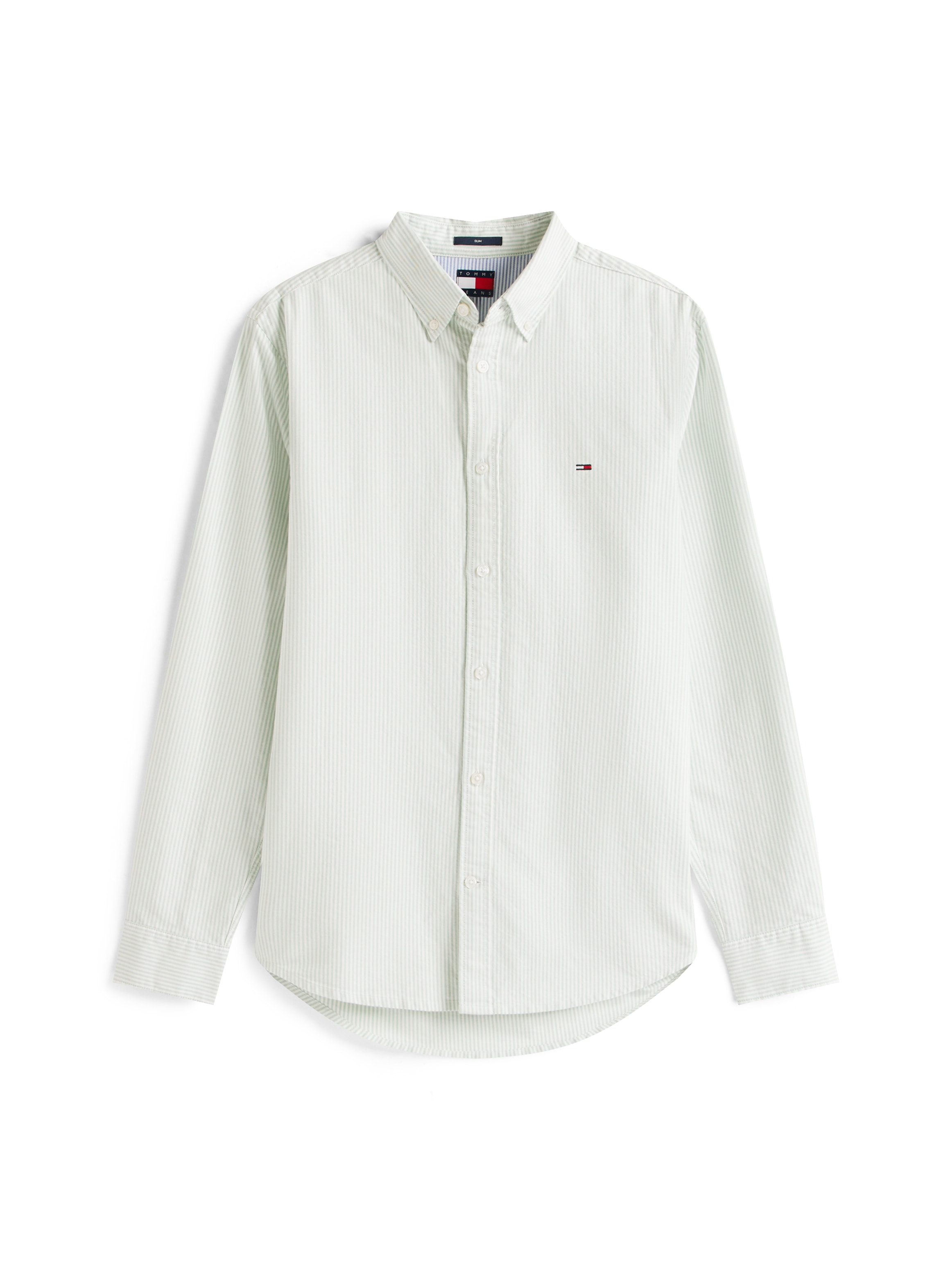 Tommy Jeans Langarmhemd »TJM SLIM STRIPE OXFORD SHIRT EXT« Mit Button-Down-Kragen