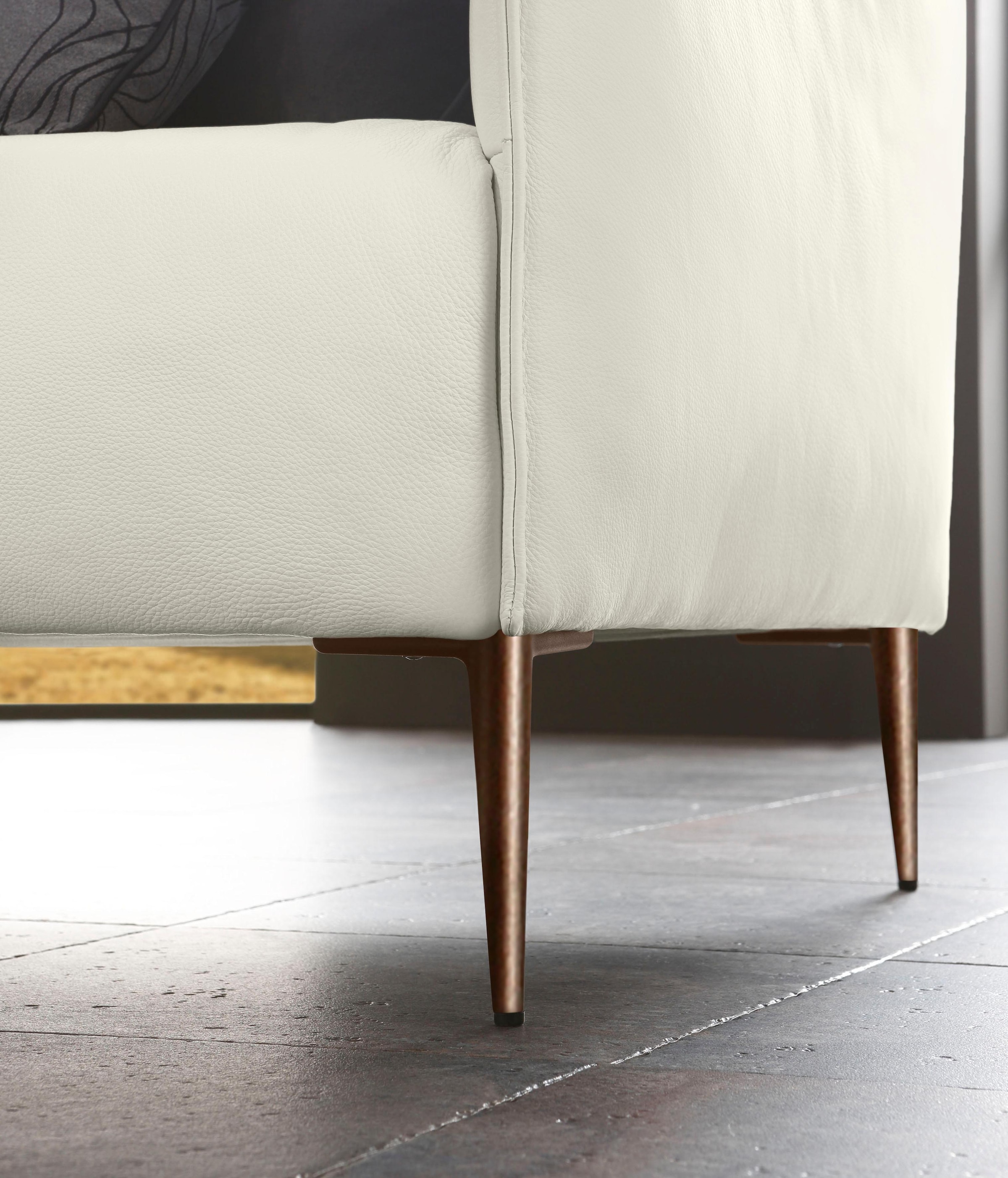 W.SCHILLIG 2,5-Sitzer »sally« mit Metallfüßen in Bronze pulverbeschichtet, Breite 174 cm