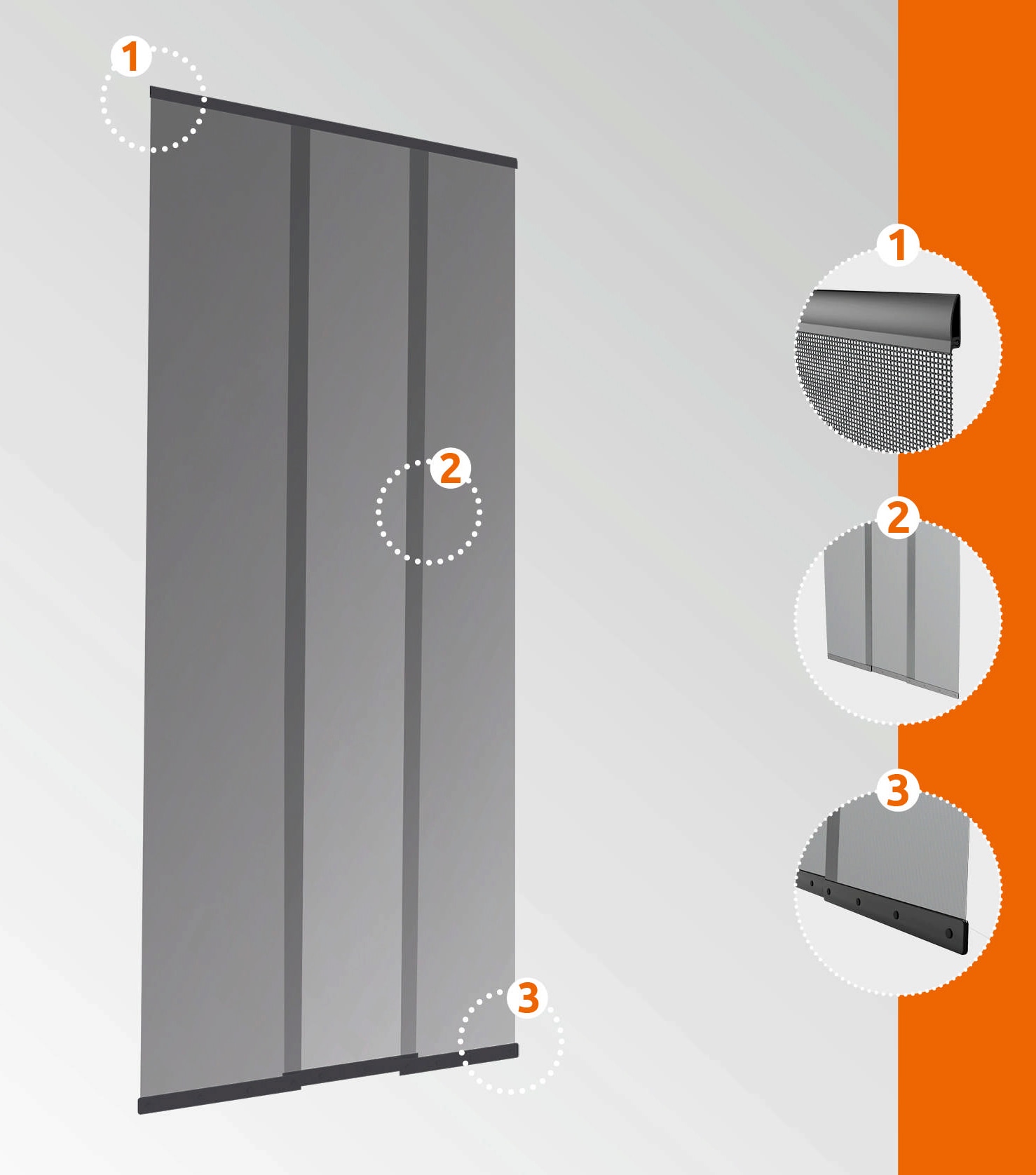 Windhager Insektenschutz-Vorhang »EASY« BxH: 95x220 cm