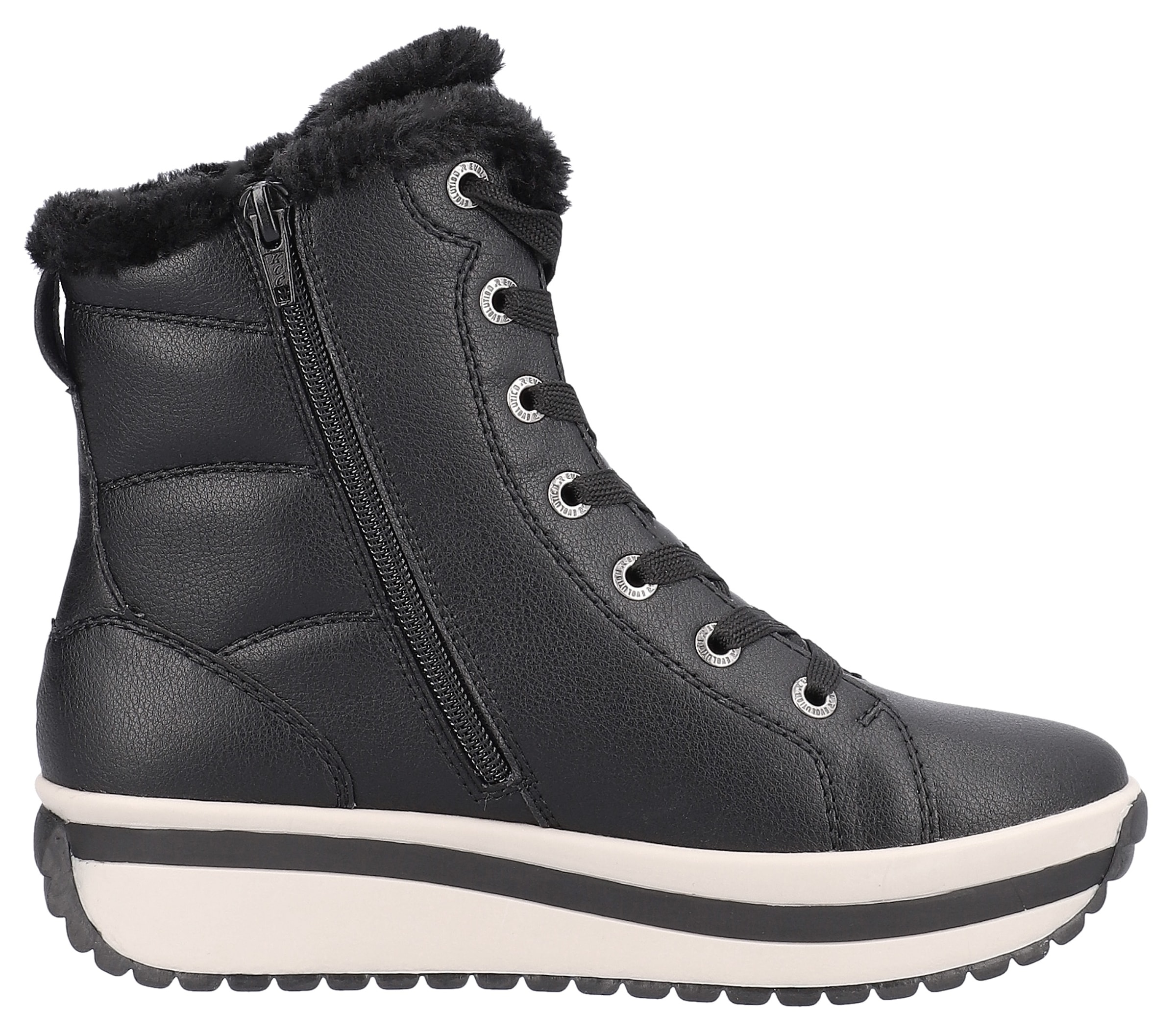 Rieker EVOLUTION Winterboots, Schnürboots, Stiefelette mit praktischem Innenreißverschluss