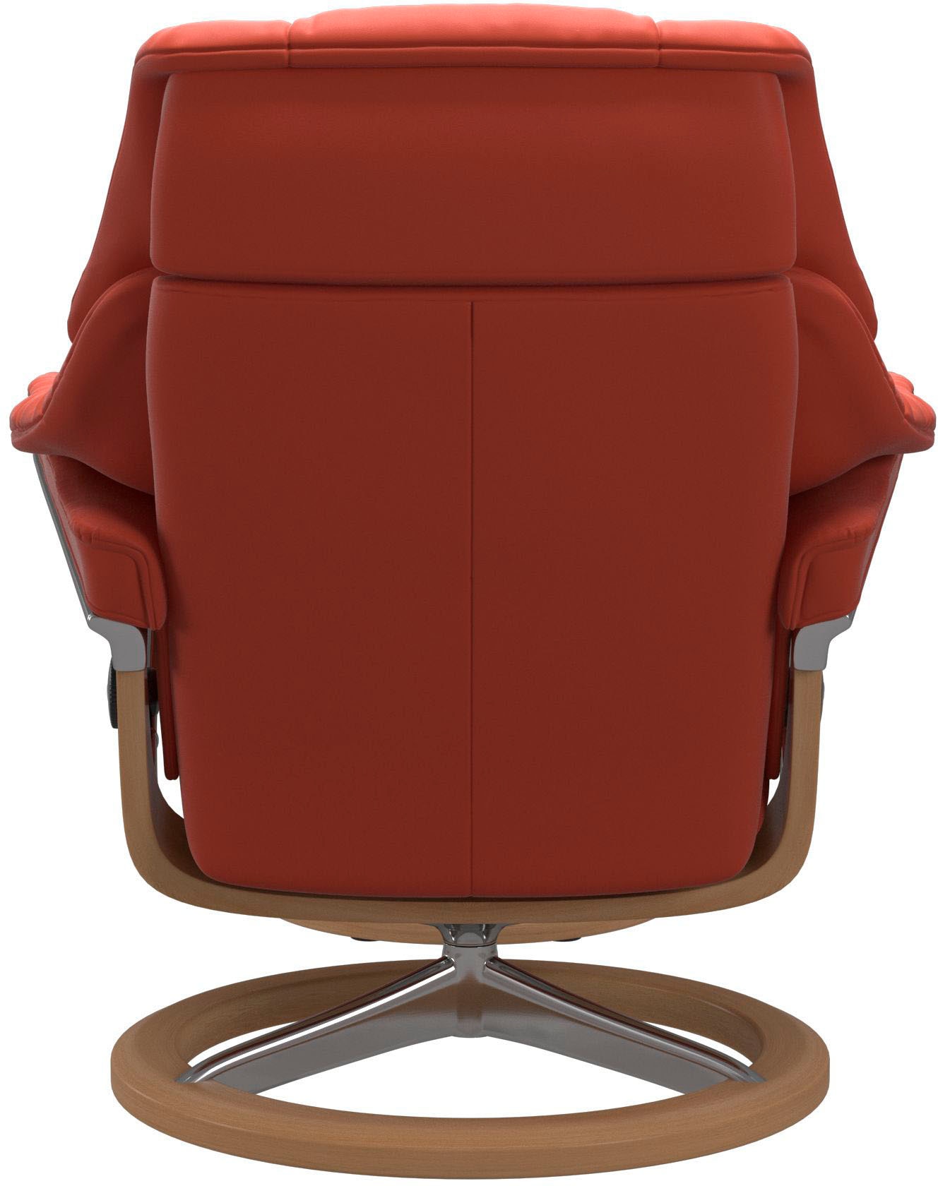 Stressless® Relaxsessel »Reno«, (Set, Relaxsessel mit Hocker), mit Hocker, mit Signature Base, Größe S, M & L, Gestell Eiche