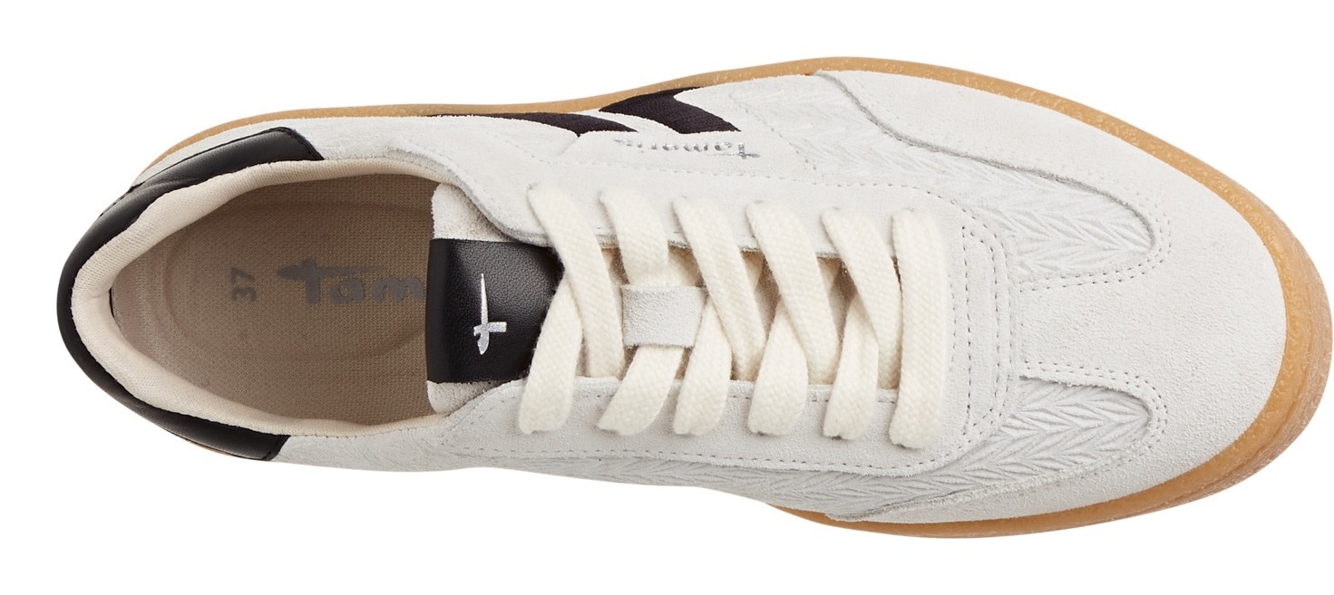 Tamaris Plateausneaker, Freizeitschuh, Halbschuh, Schnürschuh mit gepolstertem Schaftrand
