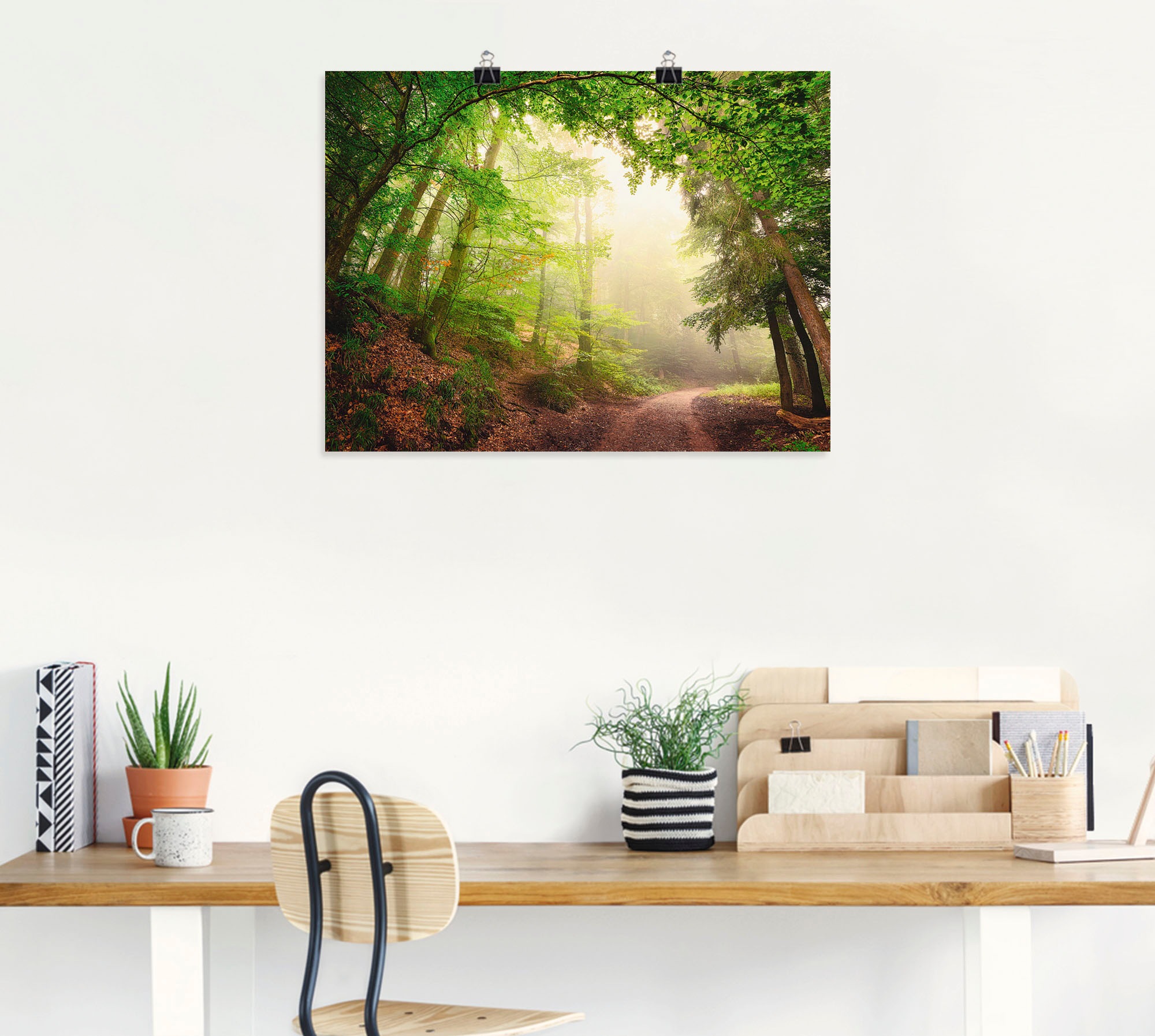 Artland Wandbild »Natürliche Torbögen durch Bäume«, Wald, (1 St.), als Alubild, Outdoorbild, Poster, Wandaufkleber in verschied. Größen
