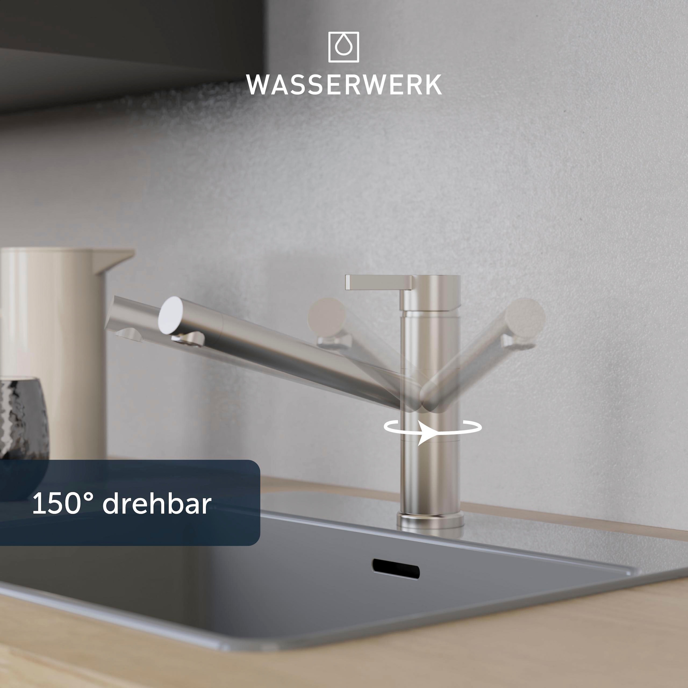WASSERWERK Spültischarmatur »WK 6, Wasserhahn, Küche, Einhebelmischer«