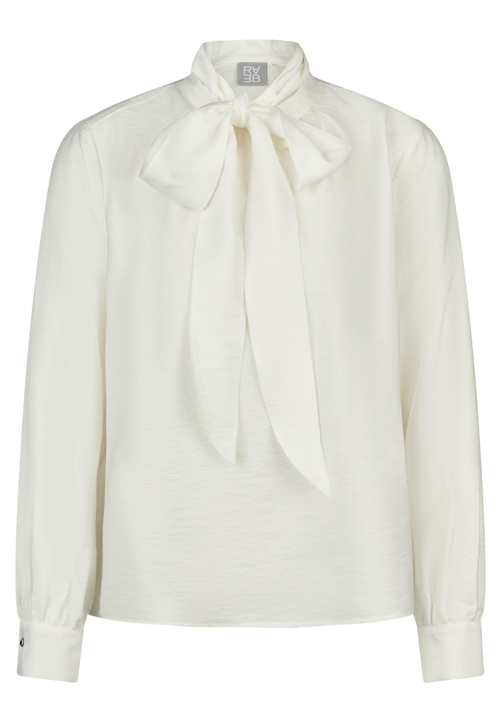 Rabe Langarmbluse Viskose-Bluse mit großer Schleife