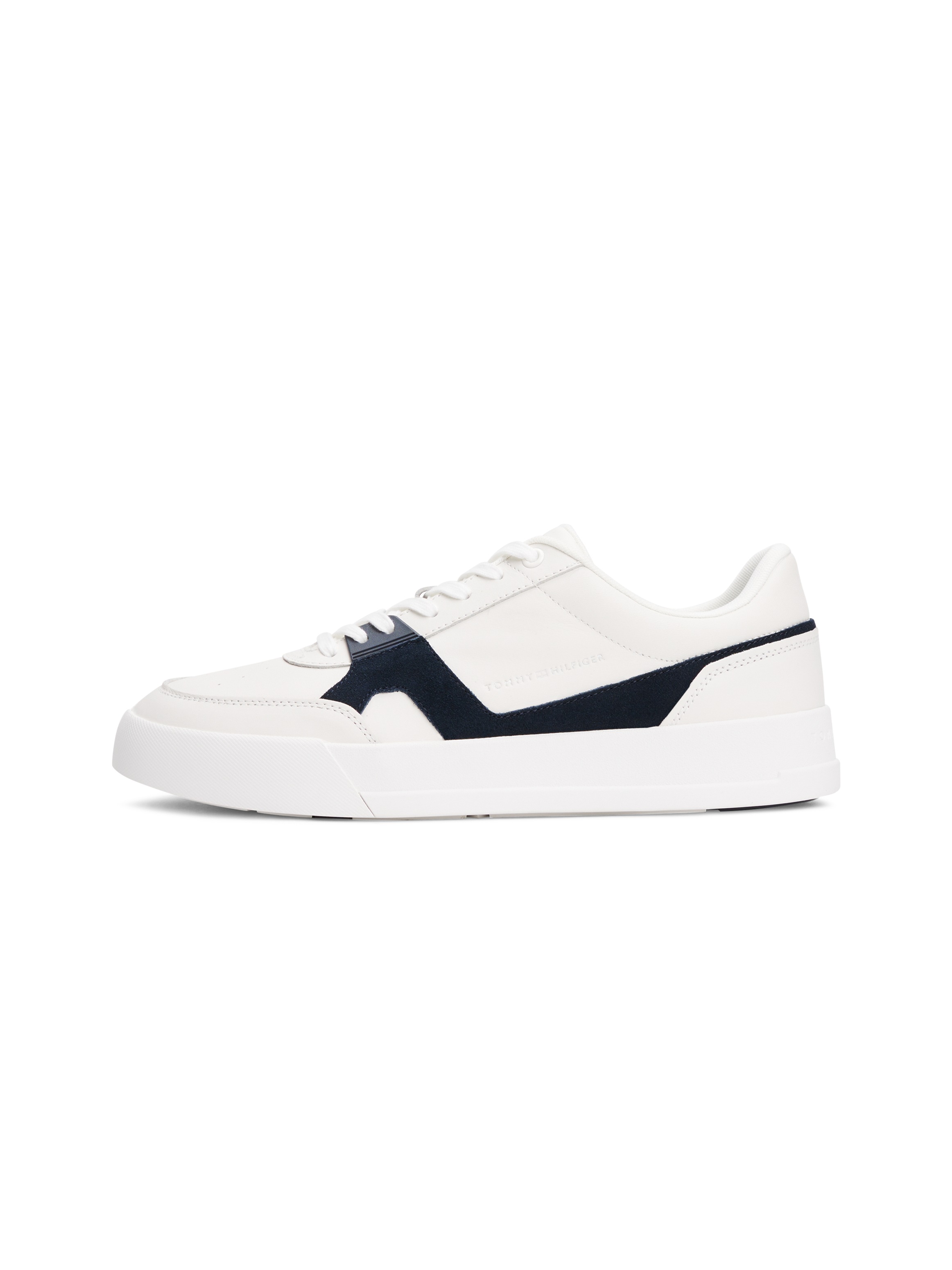 Tommy Hilfiger Sneaker »TH COURT CRAFT LTH«, Freizeitschuh, Halbschuh, Schnürer im Kontrastlook
