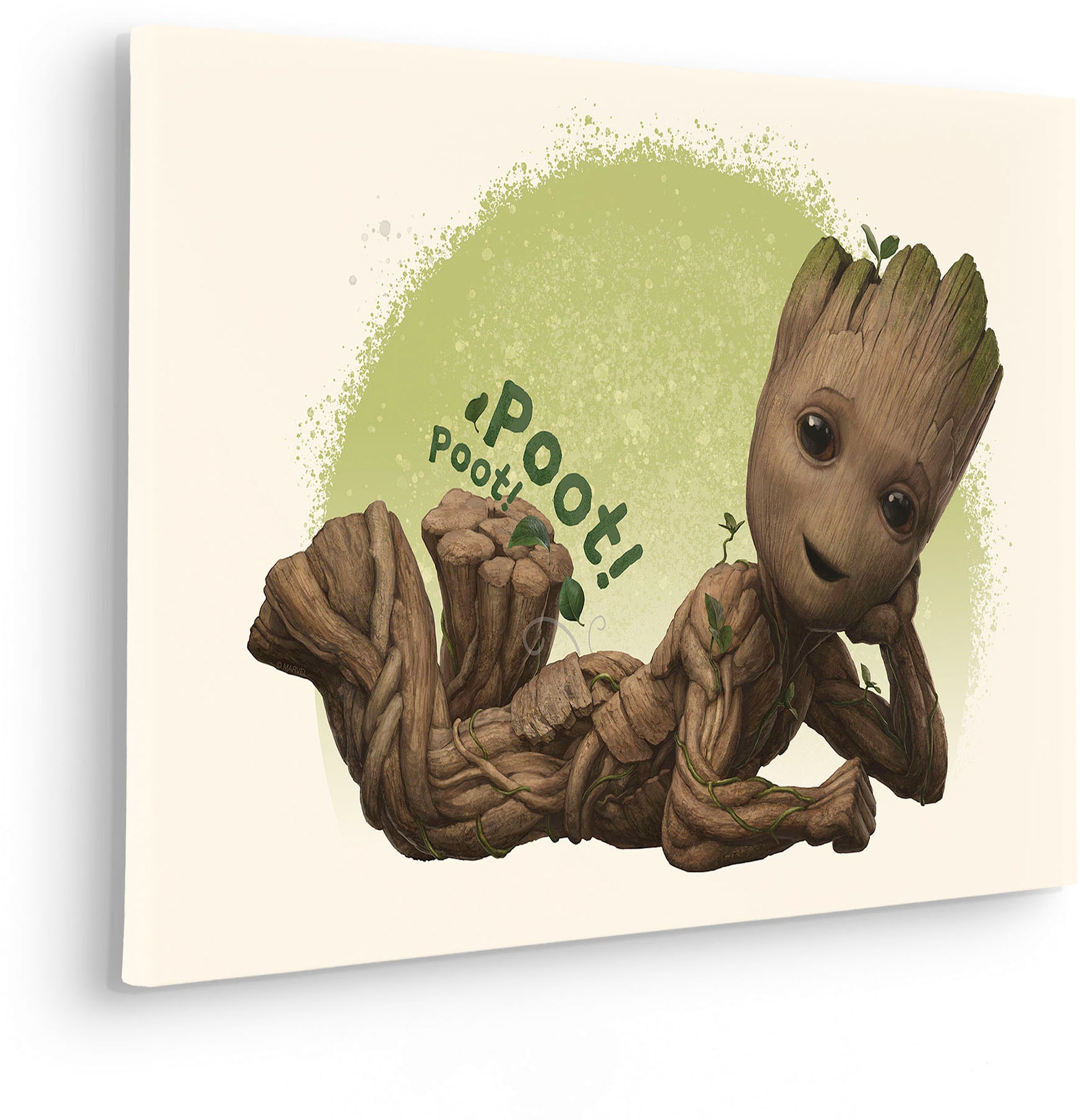 Komar Leinwandbild »Groot Poot - Größe 60 x 40 cm«, Disney, (1 St., 60 x 40 cm (Breite x Höhe), Keilrahmenbild mit Echtholzrahmen, Kinderzimmer
