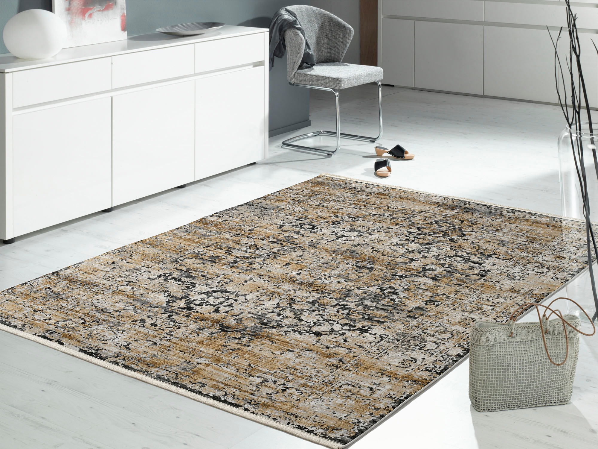 meinTeppich Teppich   ¦ grau ¦ Synthetische Fasern ¦ Maße (cm): B: 240 H: 0 günstig online kaufen