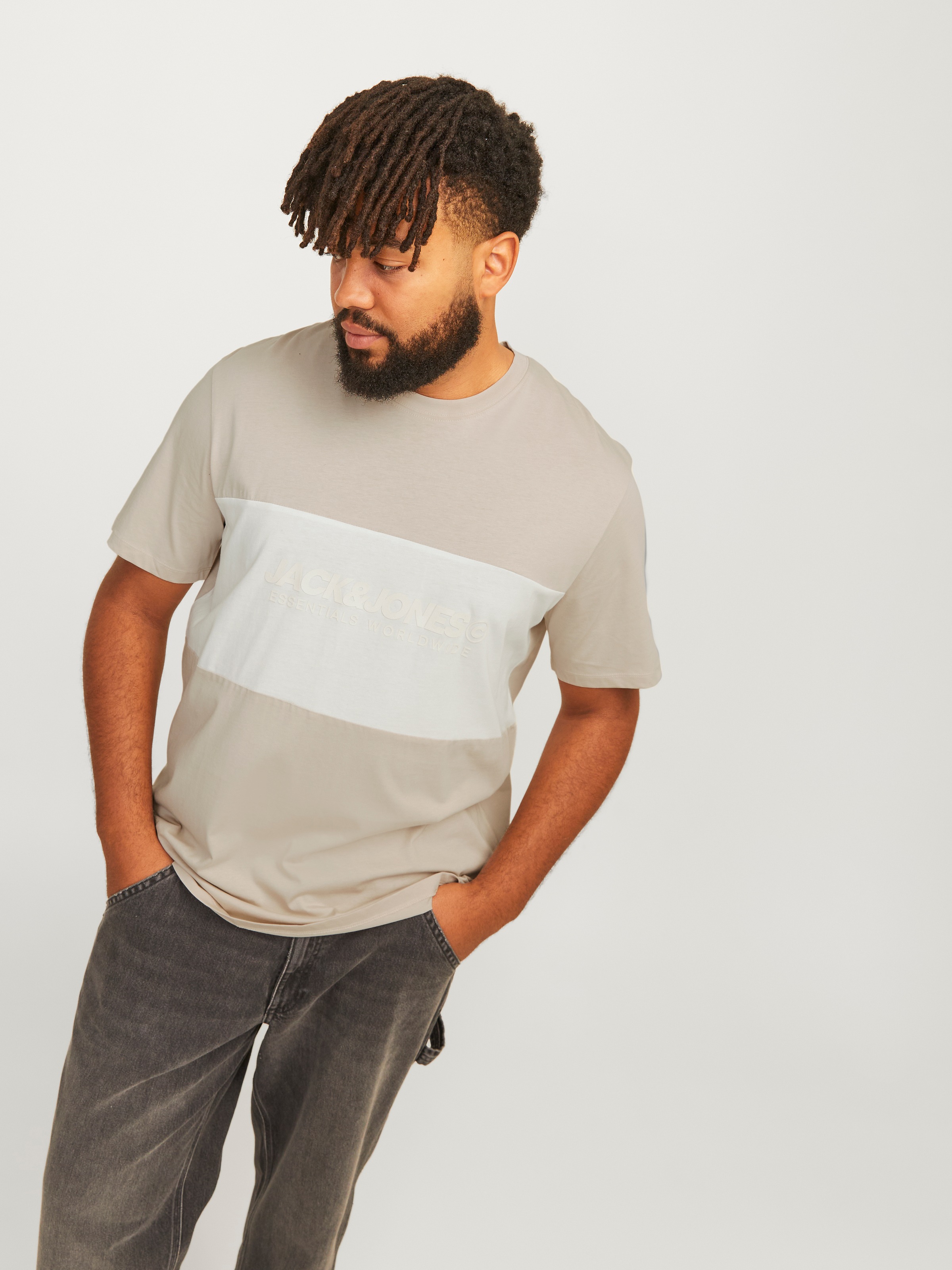 Jack & Jones PlusSize T-Shirt »JJELEGACY BLOCKING TEE SS O-NECK NOO PLS«
