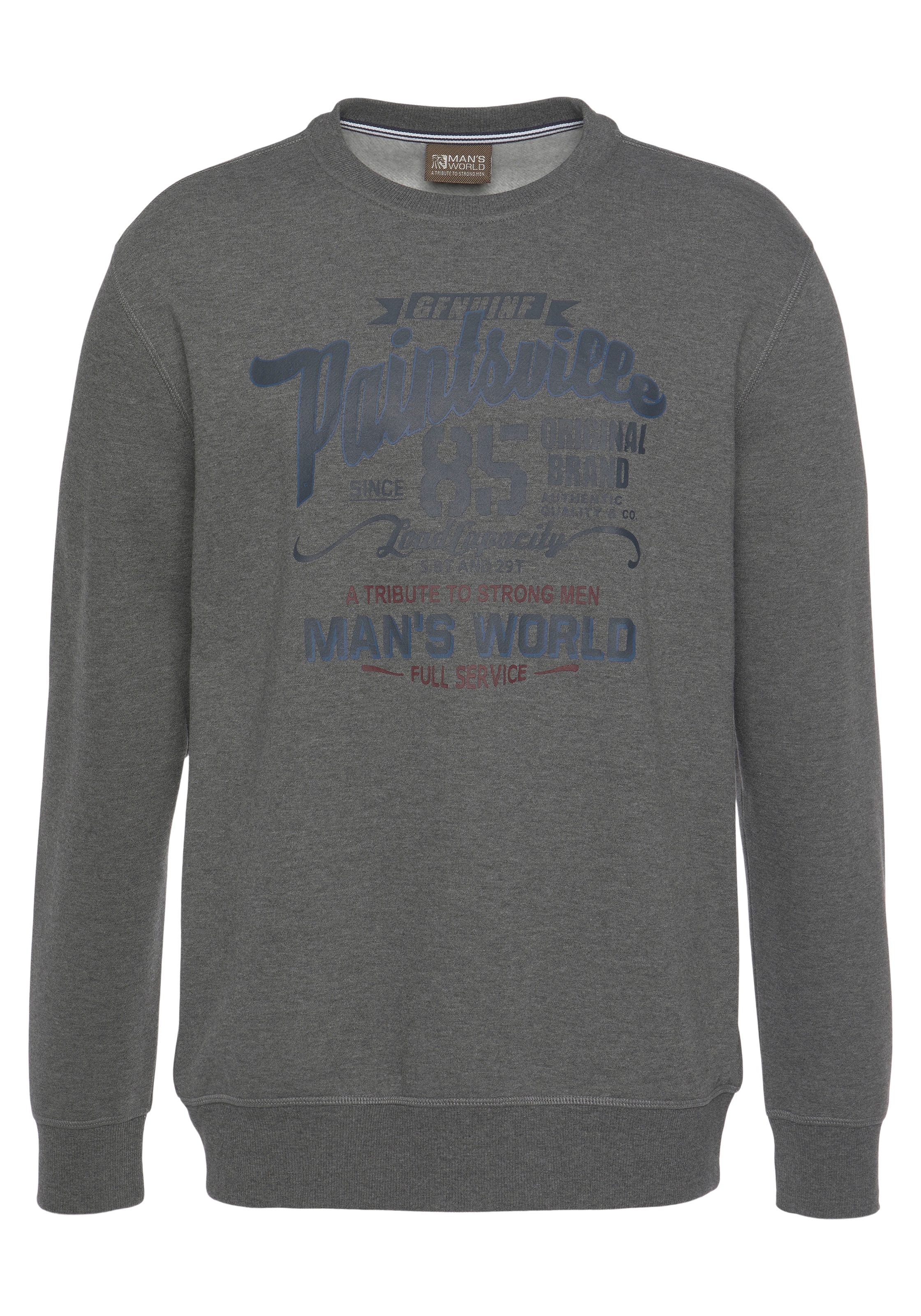 Man's World Sweatshirt, mit Brustprint