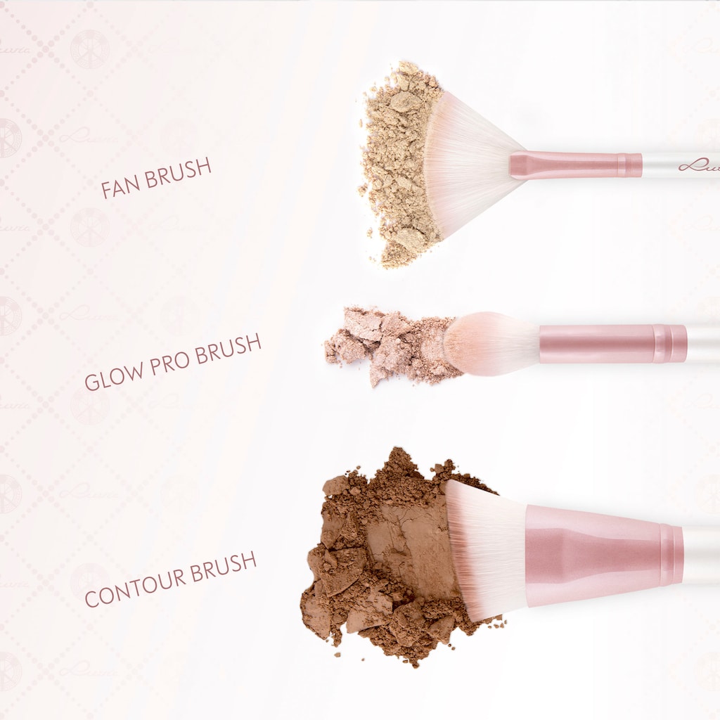 Luvia Cosmetics Kosmetikpinsel-Set »Highlight and Contour«, (3 tlg.)