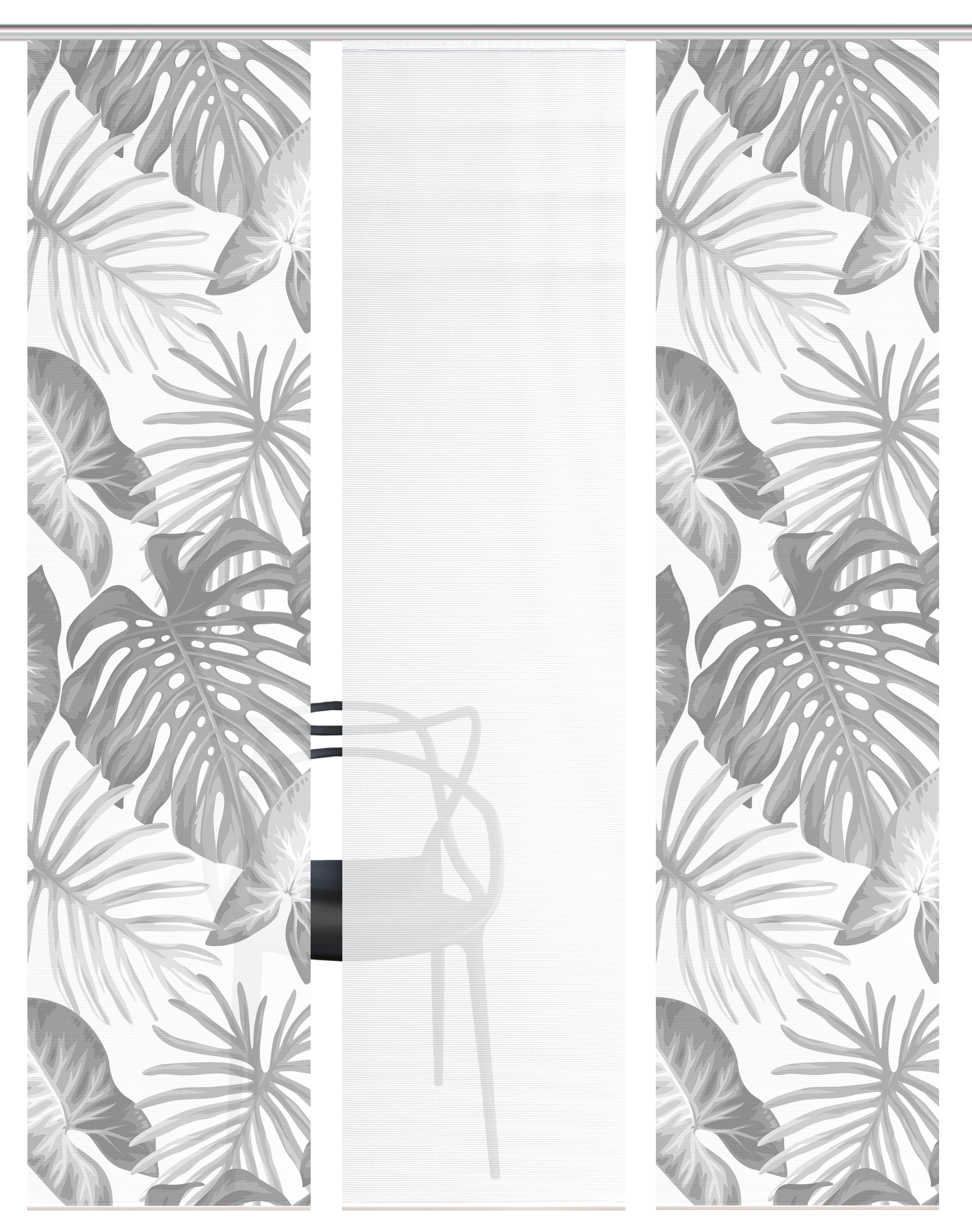 Vision S Schiebegardine »SANJA« Paneelwagen 3 Stk. tlg. Schiebevorhang,Bamb günstig online kaufen