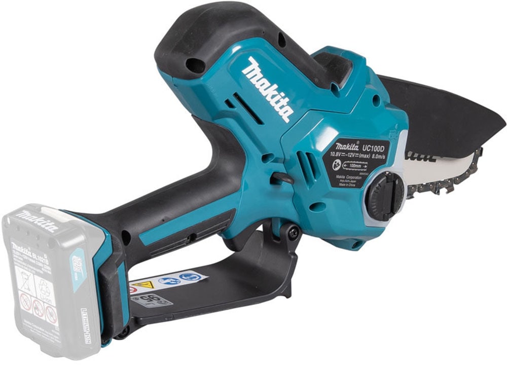 Makita Akku-Säge »»UC100DZ« 12V max., 10 cm, 8 m/s, ohne Akku und Ladegerät« zum Ausasten + für Korrekturschnitte, speziell für Park-und Baumpflege