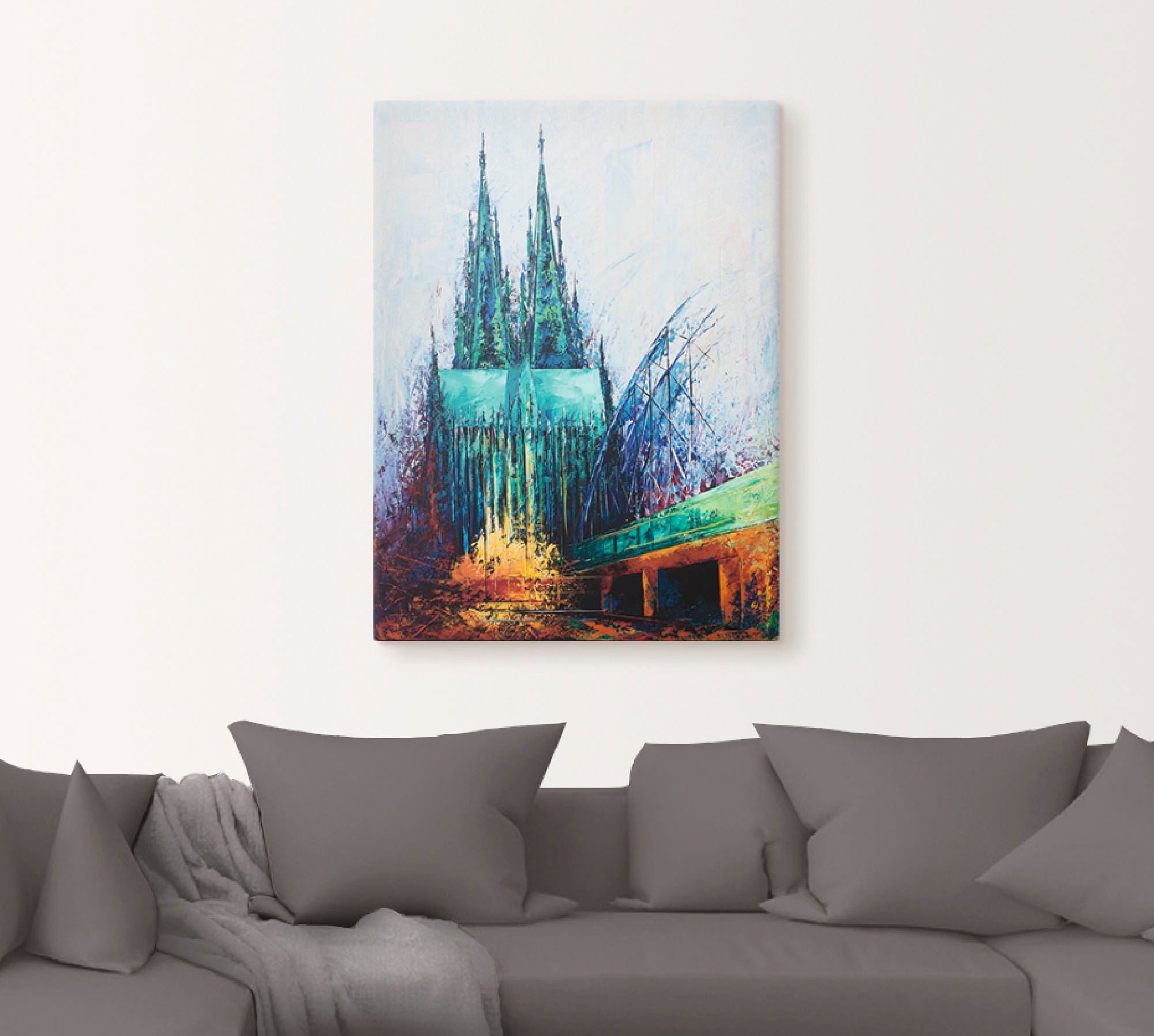 Artland Wandbild »Kölner Dom« Deutschland 1 Stk. tlg. als Leinwandbild, Pos günstig online kaufen