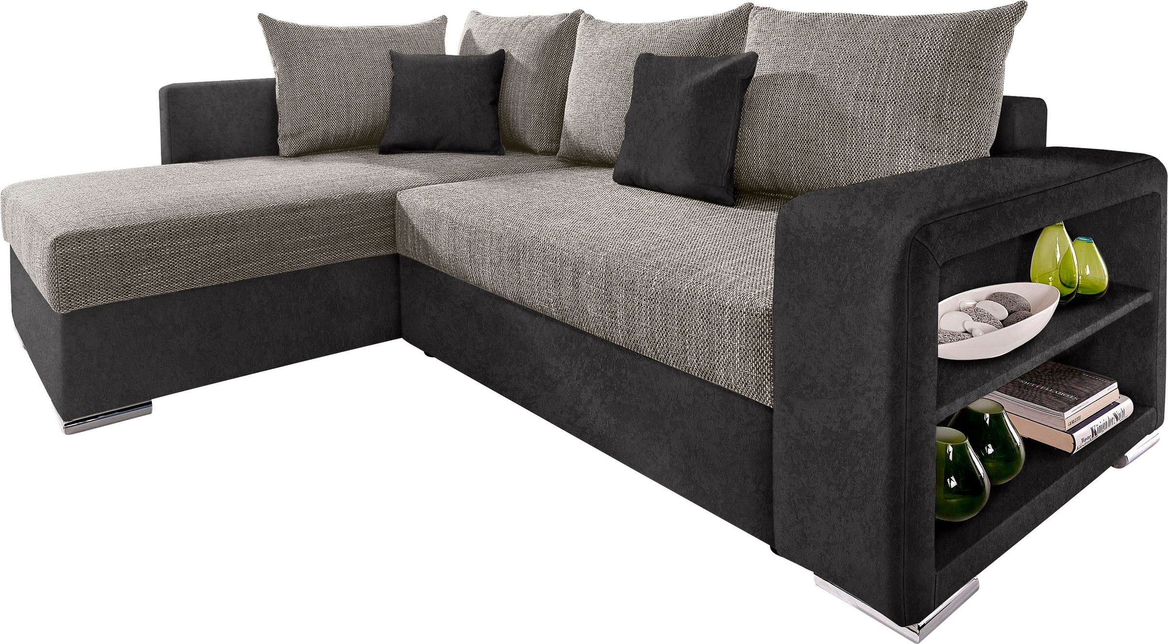 COLLECTION AB Ecksofa John, mit Bettfunktion, mit Rücken- und Zierkissen günstig online kaufen
