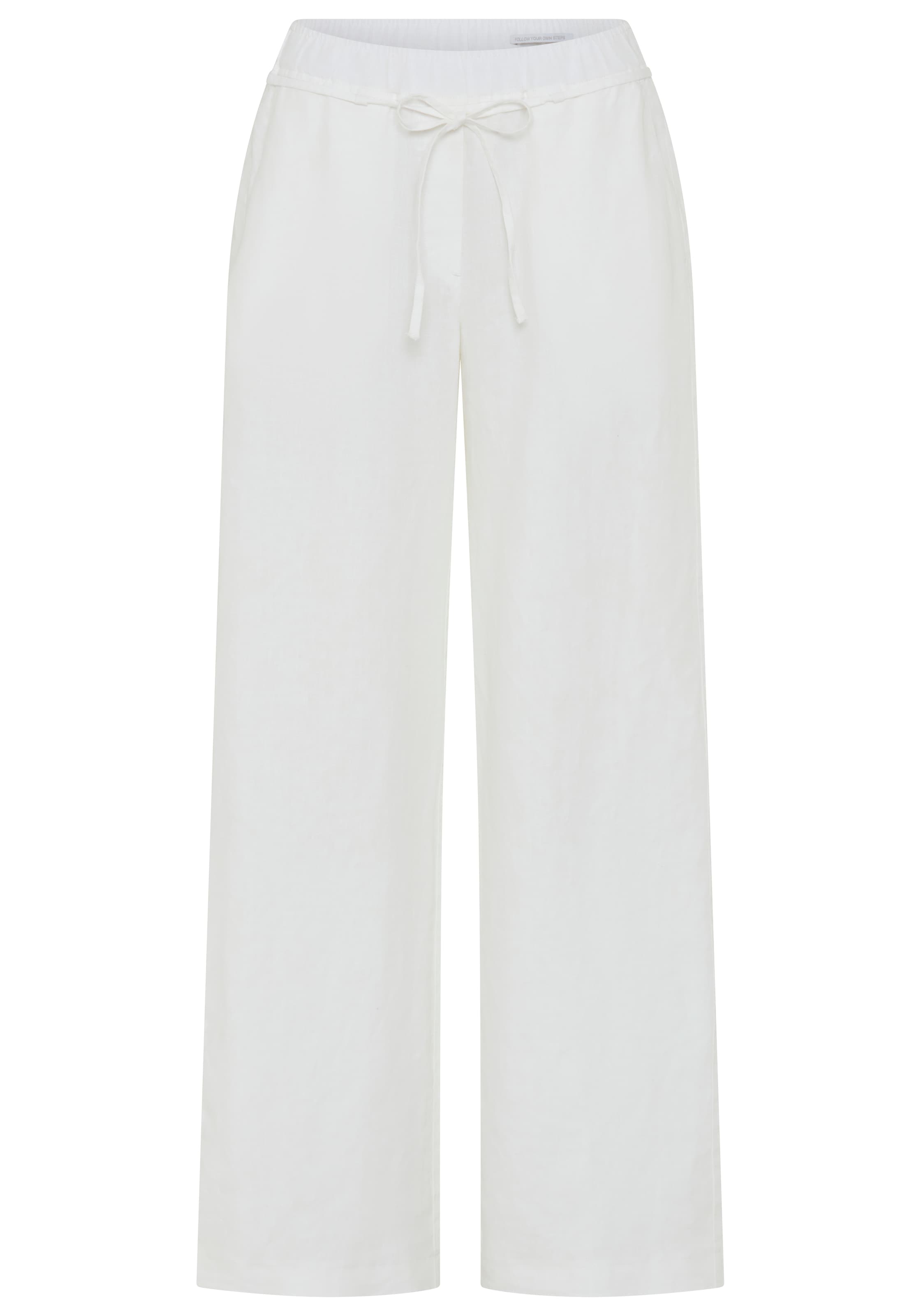 MAC Leinenhose »CHIARA BELT«  Sommerhose Wide Fit, mit geradem, weitem Bein