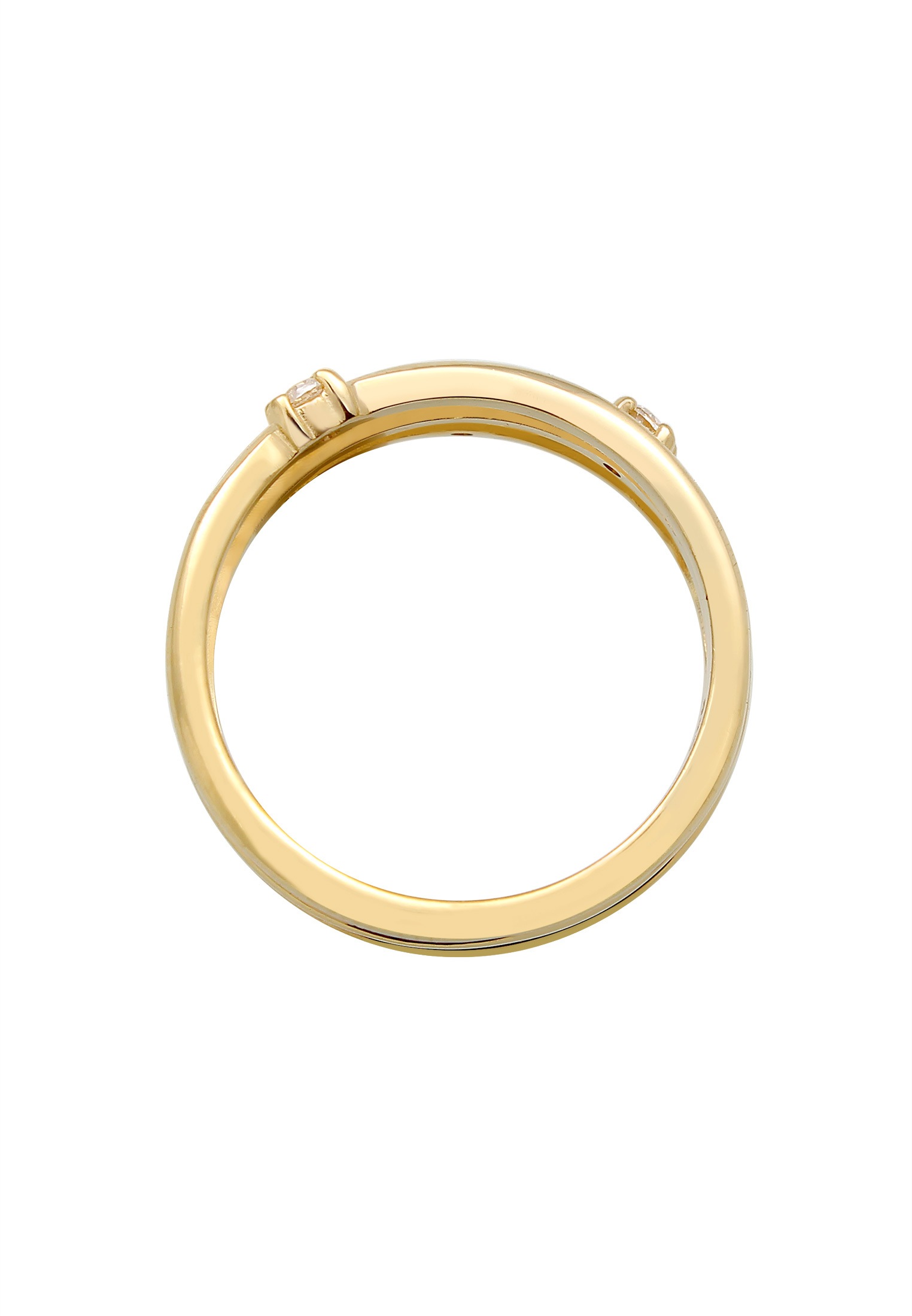 Elli Fingerring »Wickelring Zirkonia Filigran 925 Silber«