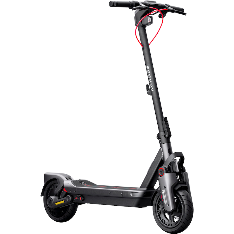 SEGWAY E-Scooter »MAX G3 D« mit Straßenzulassung, 80 km Eco Modus Reichweite, Ladezeit 3, 5h schwarz/silberfarben/rot