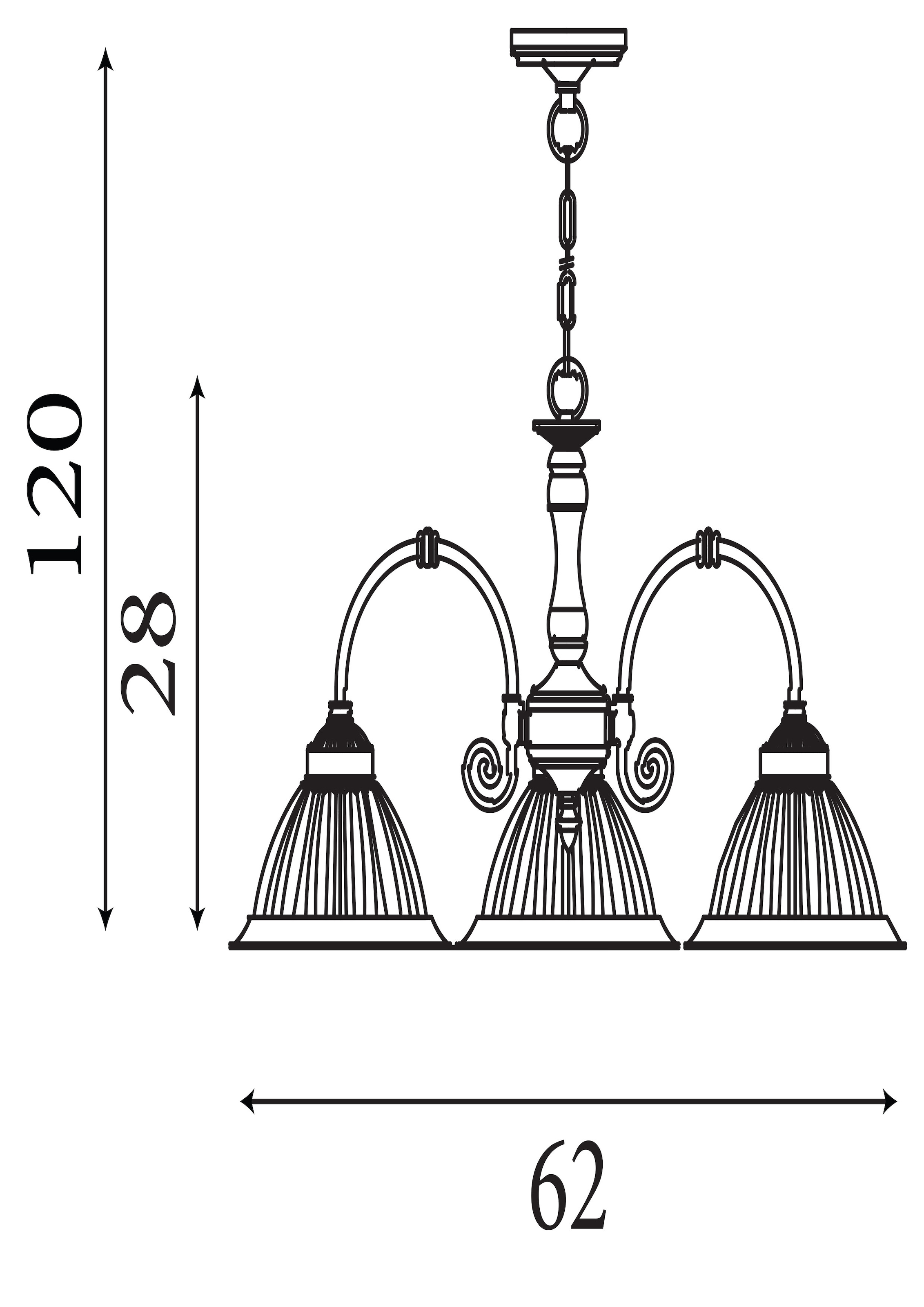 Searchlight Pendelleuchte »American Diner 3Lt Anhänger - Satin Silver Metal & Acid Glass« E27 1 Stk.