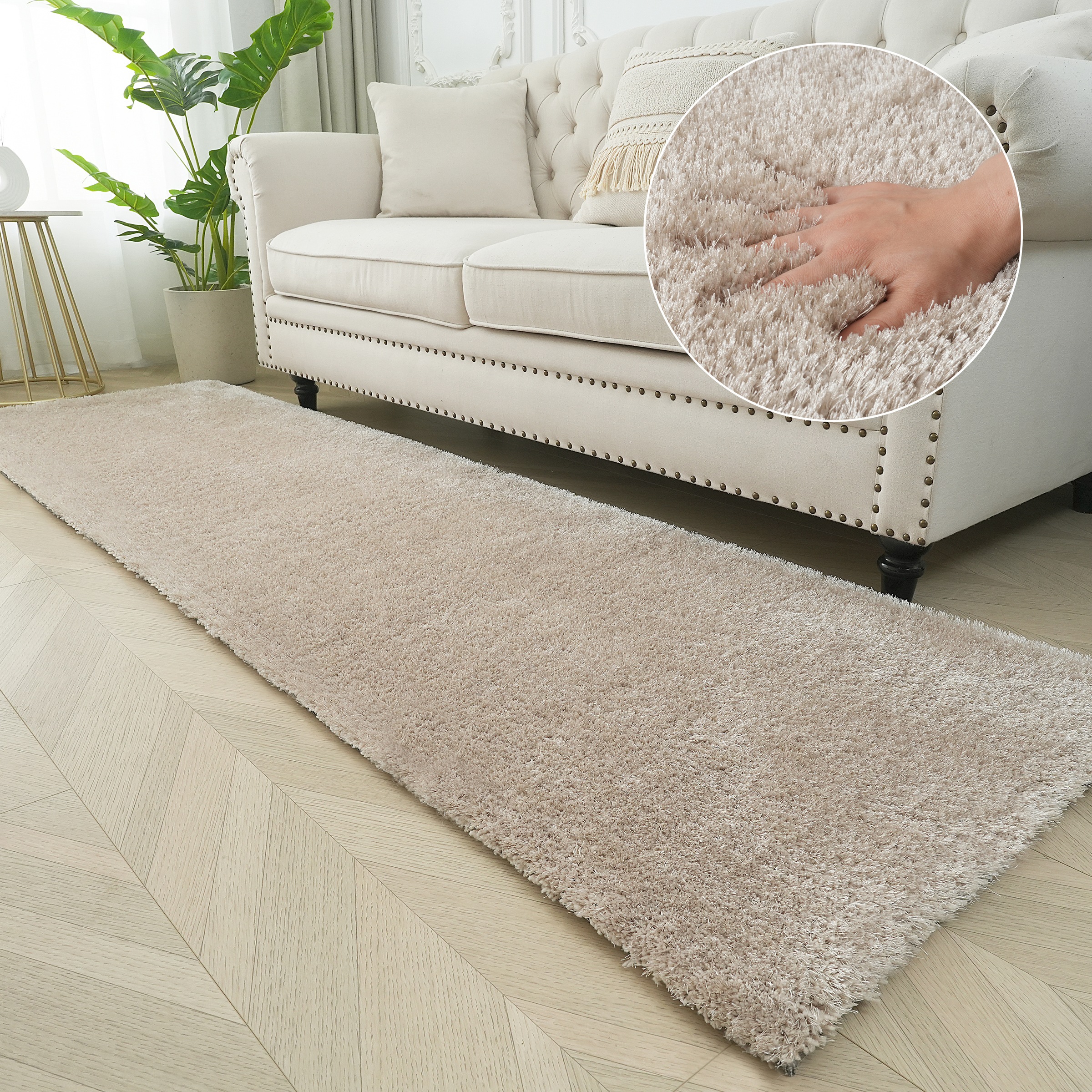 Bruno Banani Hochflor-Läufer »Dana Teppich, Kundenliebling«, rechteckig, 30 günstig online kaufen