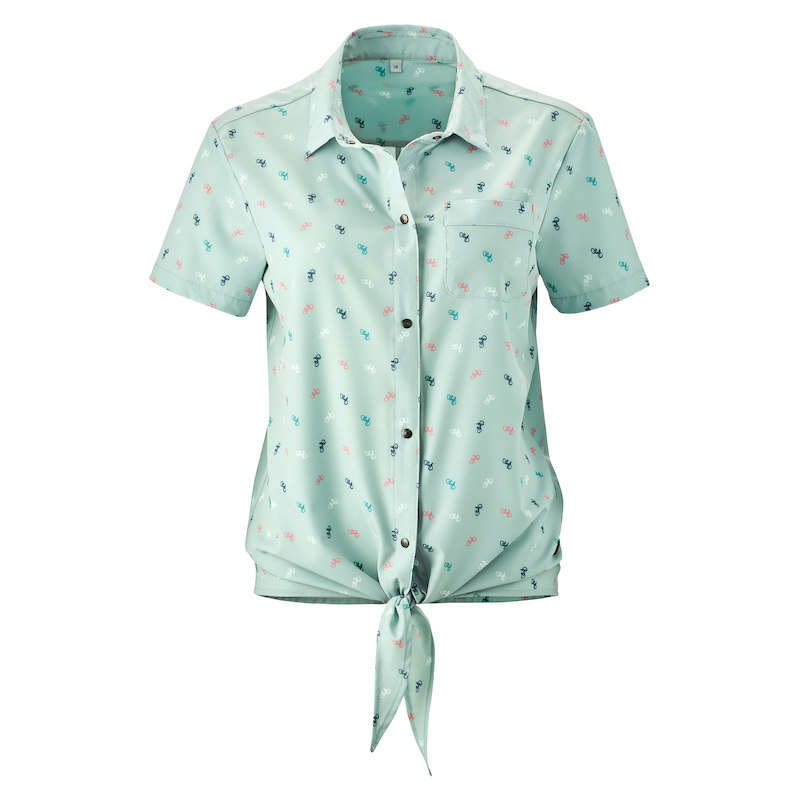 GONSO Radtrikot »MOLVENO 0« Weitenregulierbarer Saum durch modisches Binde-Element hellgrün 48 48 Körpernahe Passform