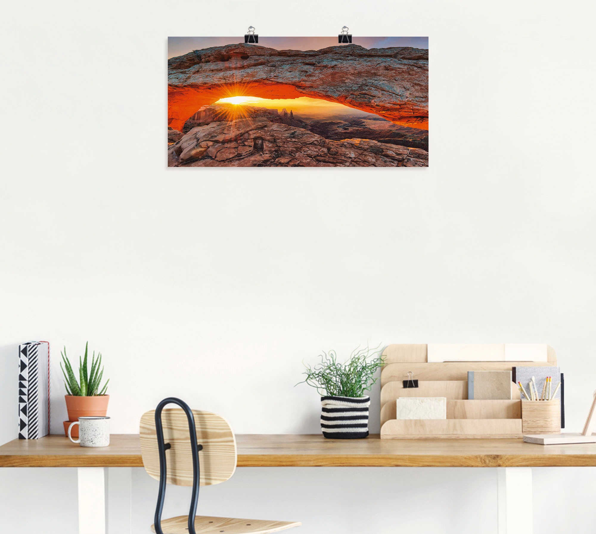 Artland Wandbild »Iconic Mesa Arch« Felsen 1 Stk. tlg. als Alubild, Outdoor günstig online kaufen