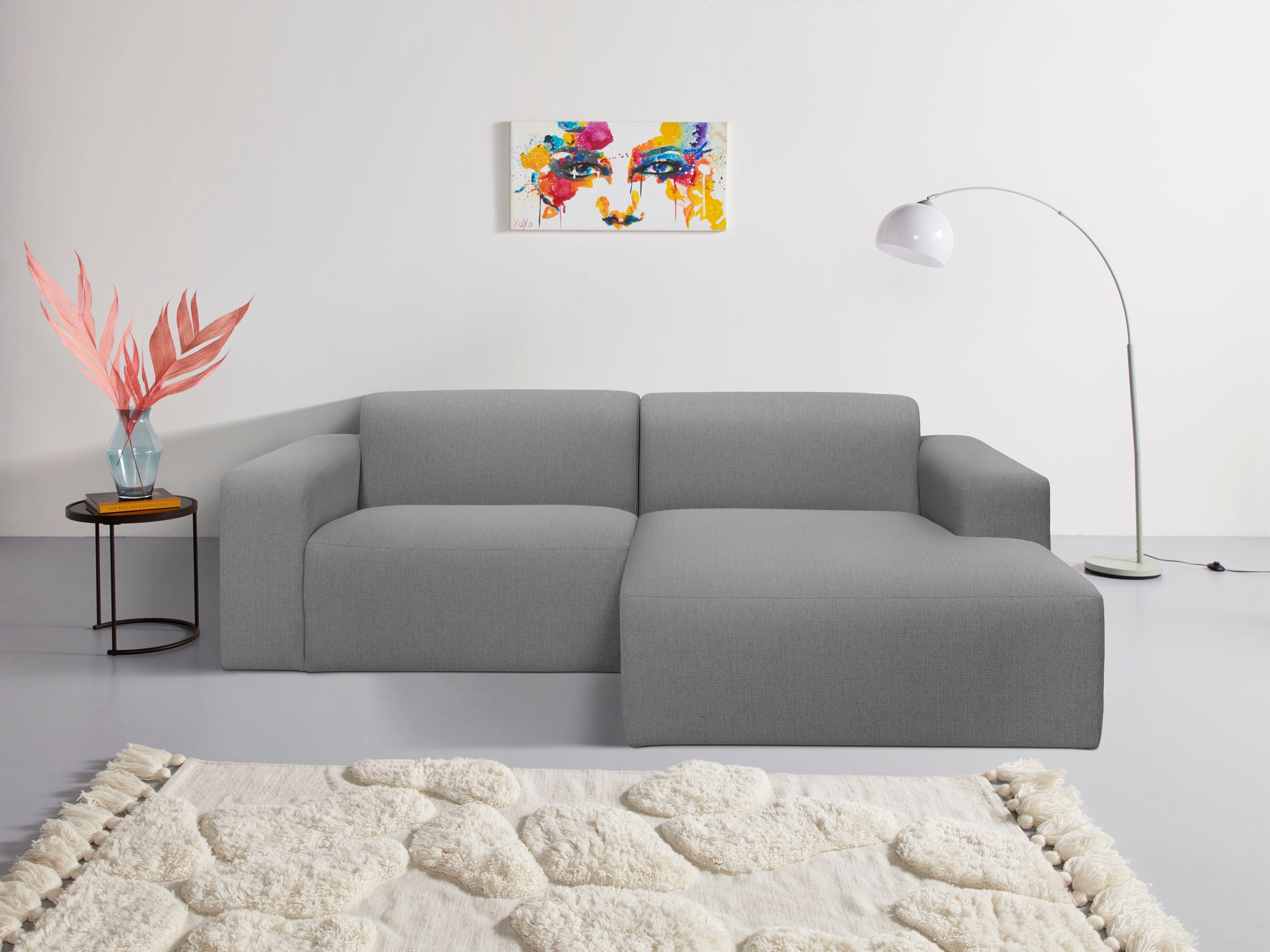 OTTO home Ecksofa »Koa, 228 cm, L-Form, Modulsofa in Cord, Chenille, Strukt günstig online kaufen