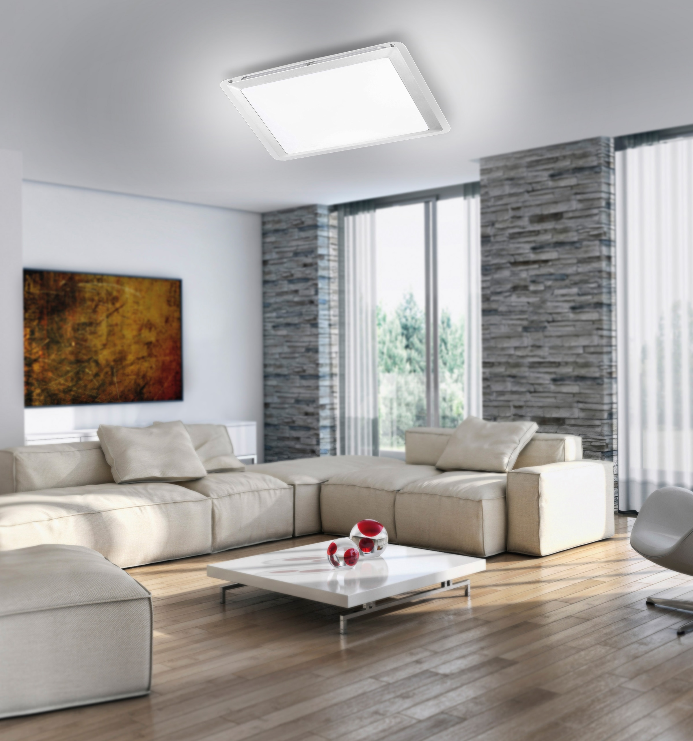 Leuchten Direkt LED Deckenleuchte »LABOL«, 1 flammig, Leuchtmittel LED-Board | LED fest integriert, LED Deckenlampe