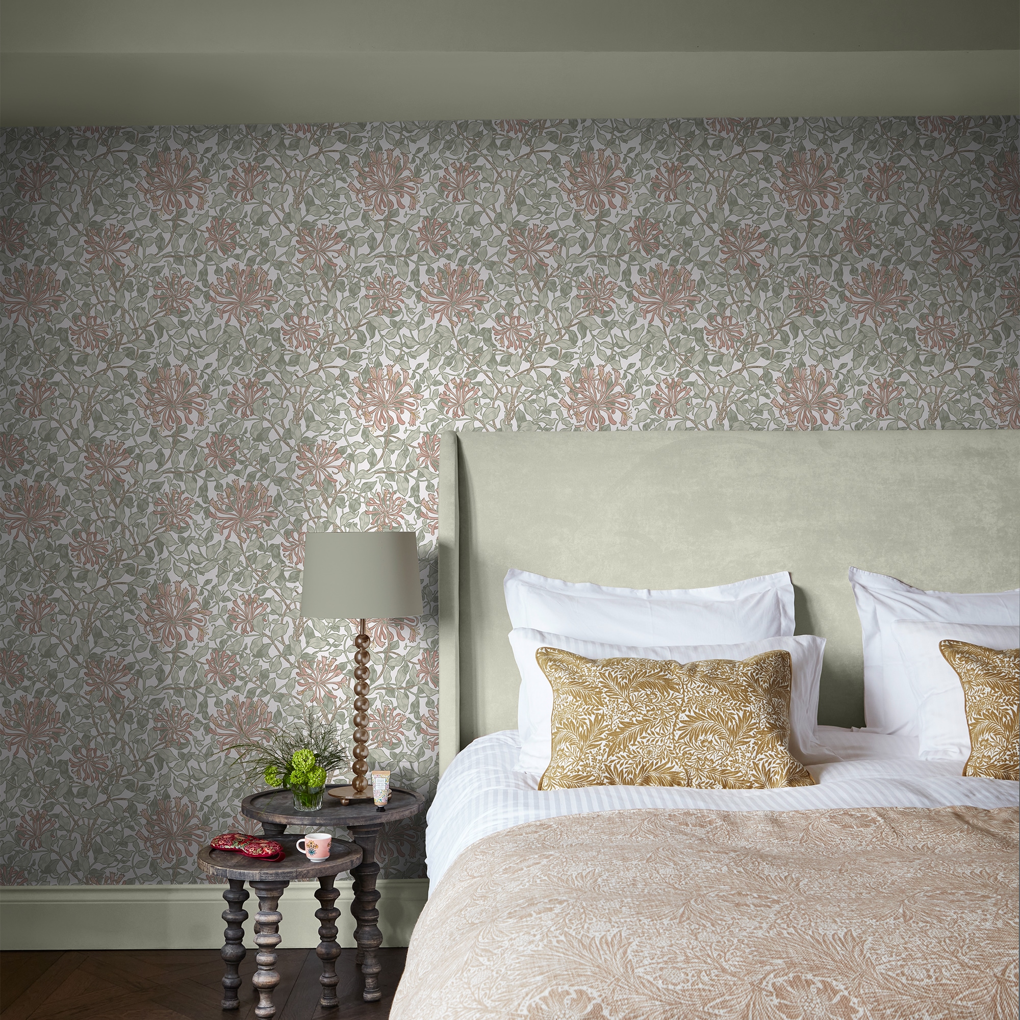 WILLIAM MORRIS AT HOME Vliestapete »Honeysuckle Maytime« Motiv glatt Design günstig online kaufen