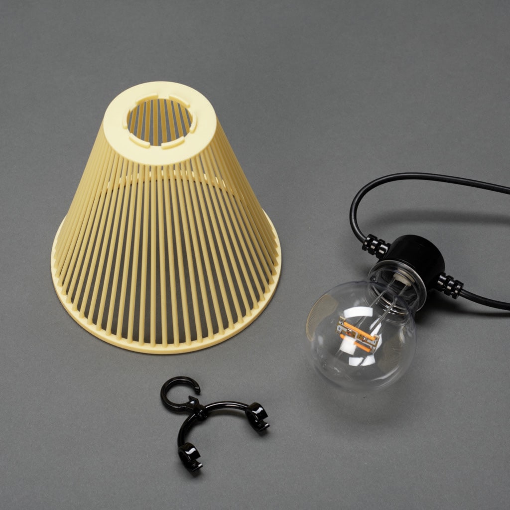 KONSTSMIDE LED-Lichterkette, inkl. Dimmer, E27, 10 klare Birnen / bernsteinfarbene Dioden