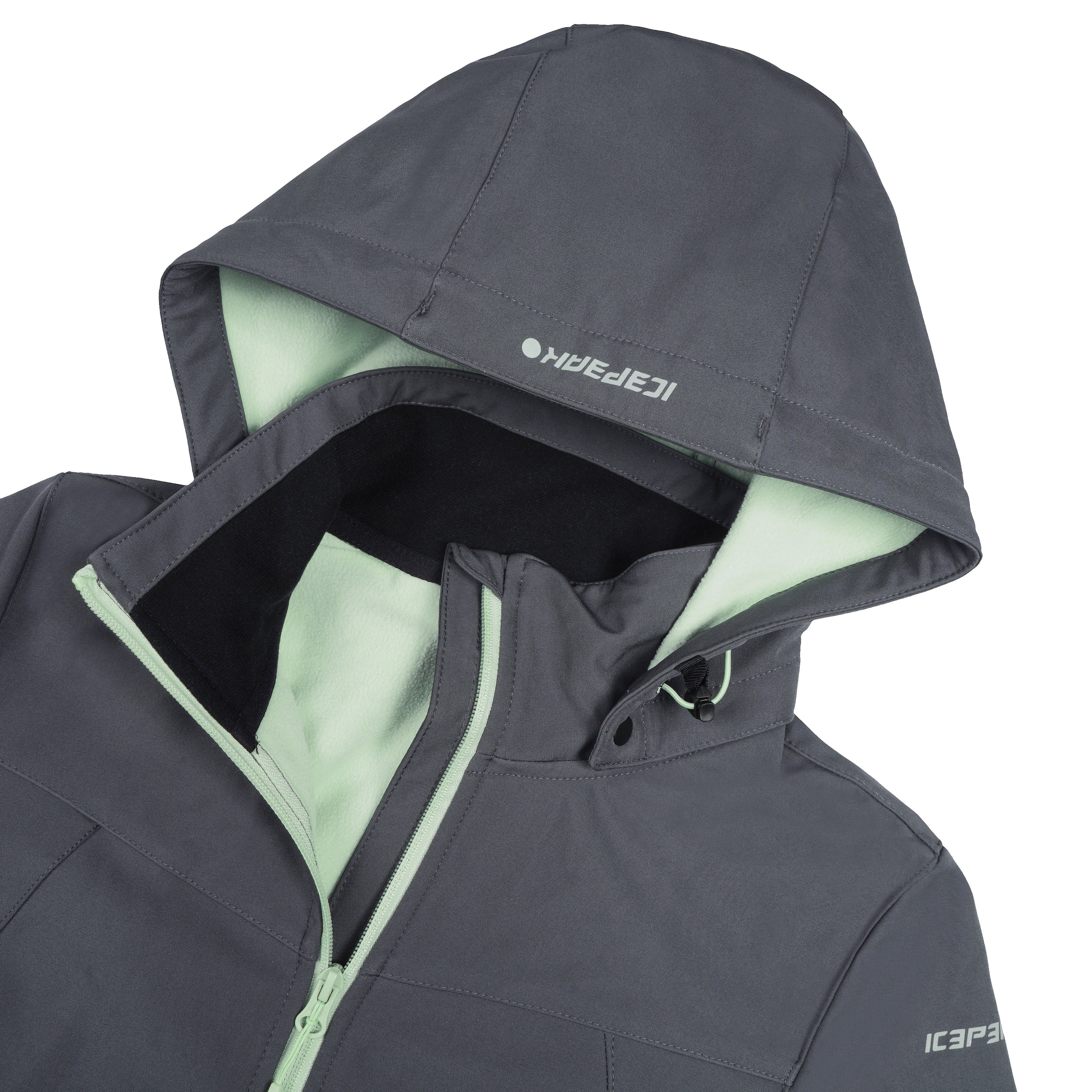 Icepeak Softshelljacke »D SOFTSHELLJACKE BRENHAM«, mit Kapuze, mit hohem Stehkragen