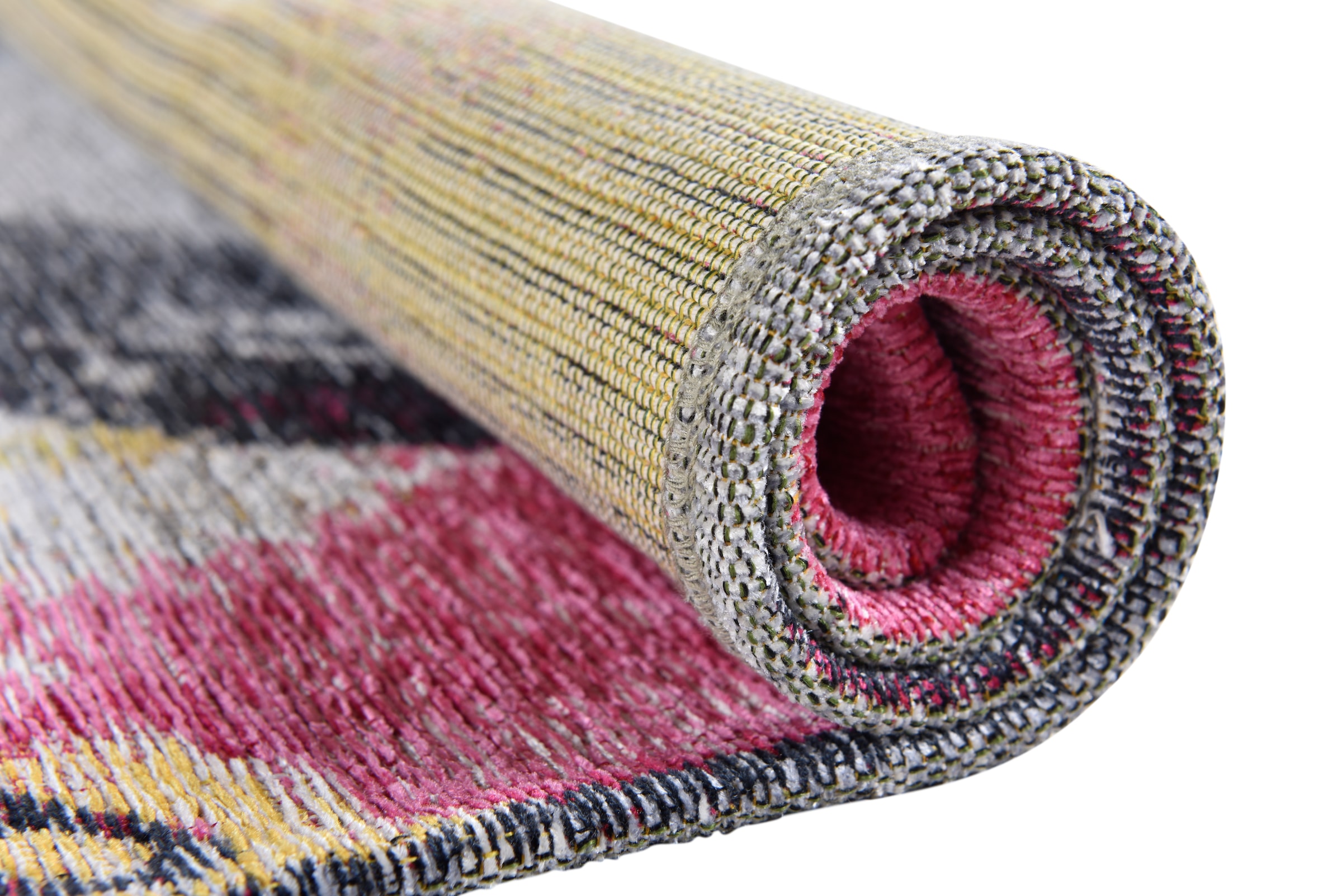 Gino Falcone Teppich »Cosima-107«, rechteckig, 3 mm Höhe, flachgeweber Jaquard-Teppich, mit Chenillegarn, modernes Design