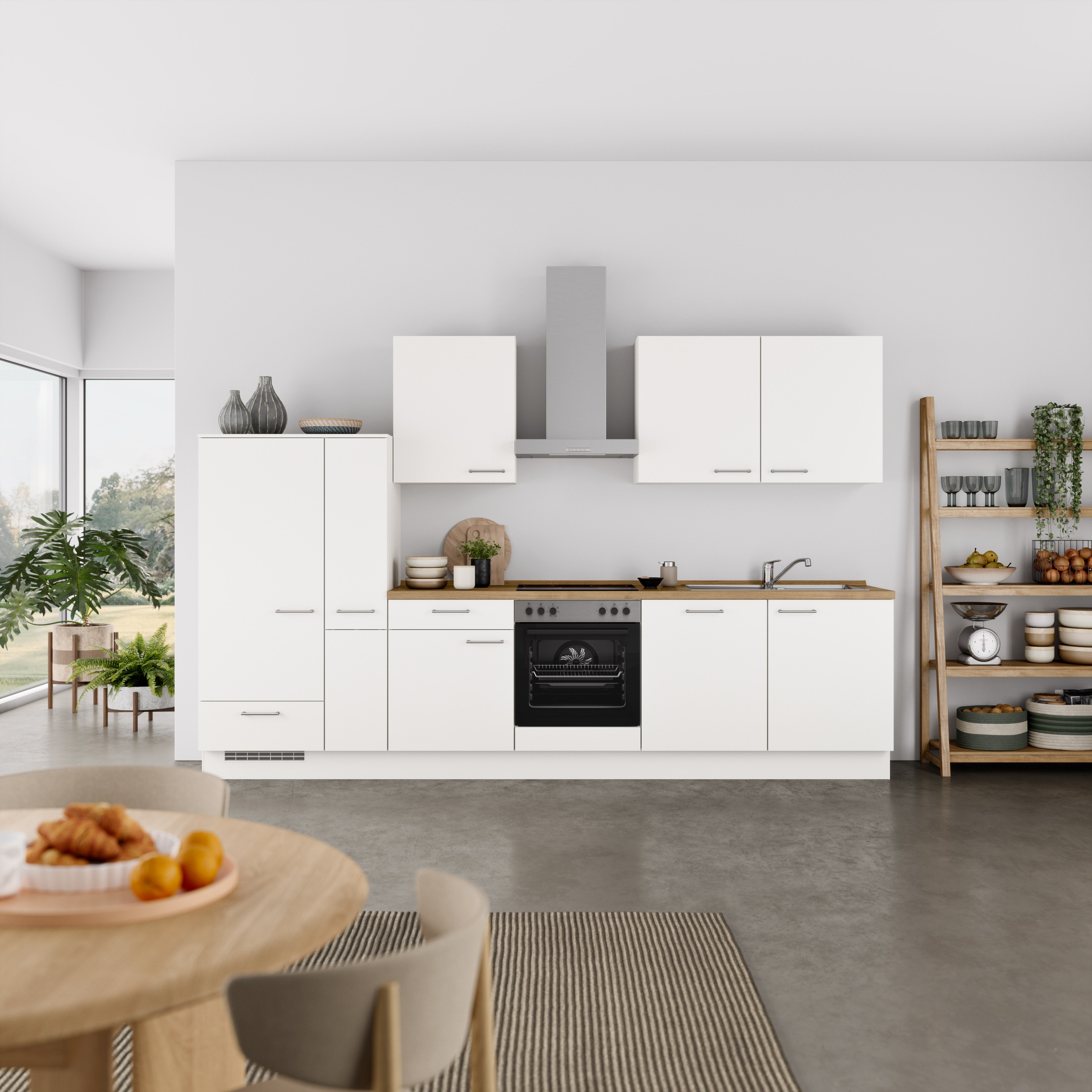 nobilia® Küchenzeile »"Laser I", Ausrichtung wählbar, Breite 330 cm« vormon günstig online kaufen