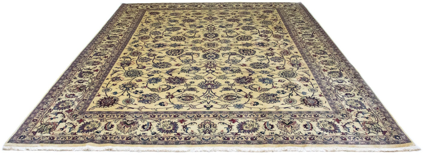 morgenland Wollteppich »Maschad Durchgemustert Beige chiaro 332 x 247 cm«, günstig online kaufen