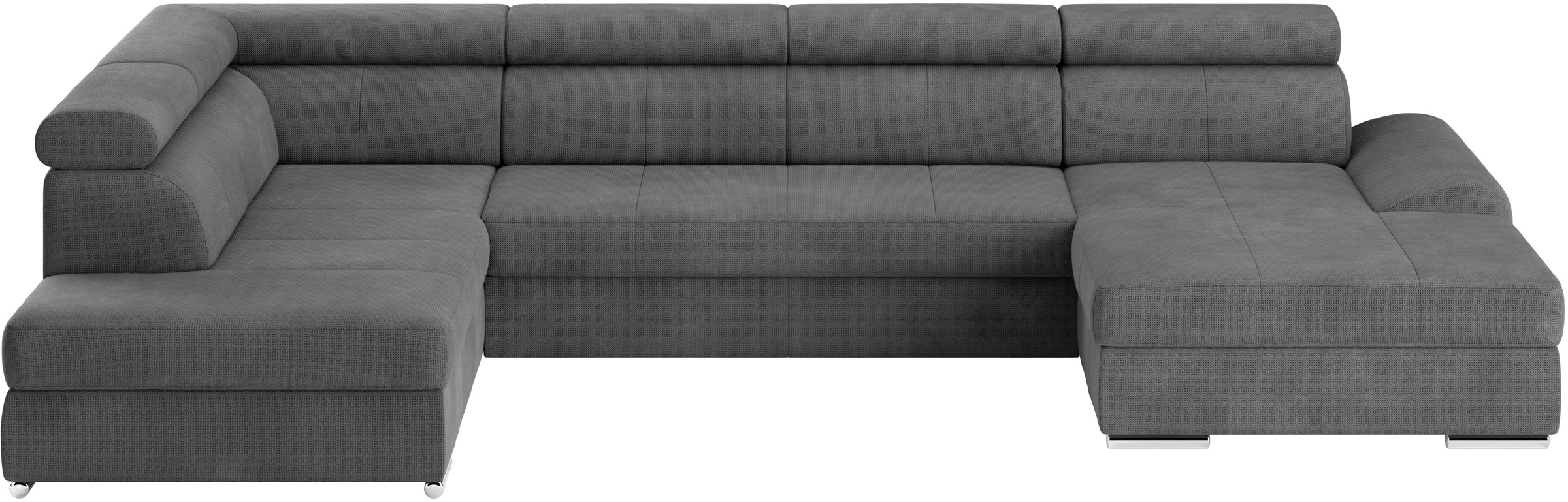 sit&more Wohnlandschaft »U-Form«, mit verstellbaren Kopfteilen, wahlweise mit Bettfunktion