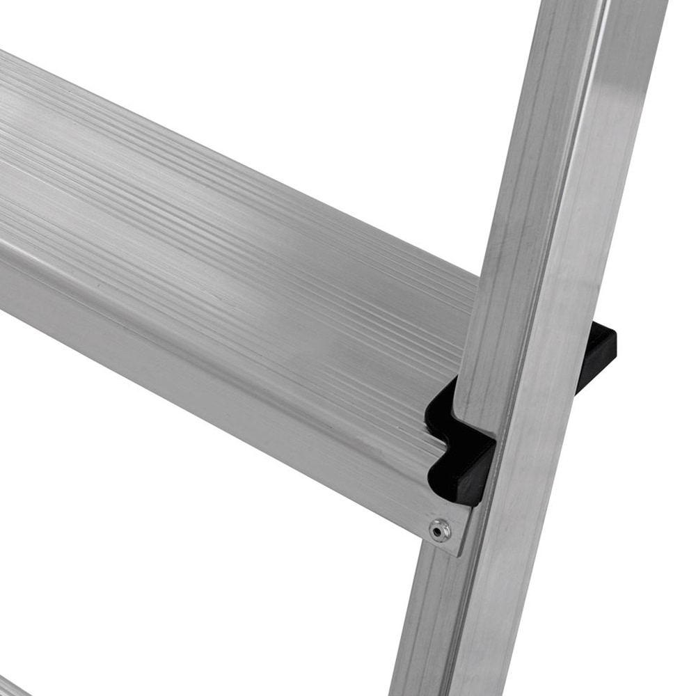 KRAUSE Stehleiter »Safety«, Aluminium, 1x4 Stufen, Arbeitshöhe ca. 285 cm